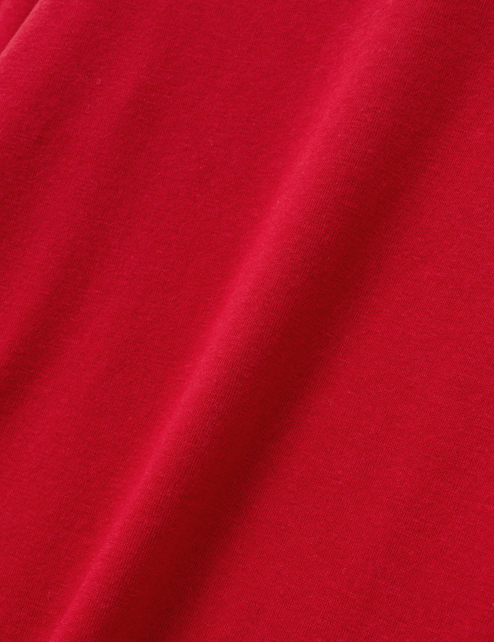 [GEN:RE] Pinched Neck Cut and Sew Wool Knit Red