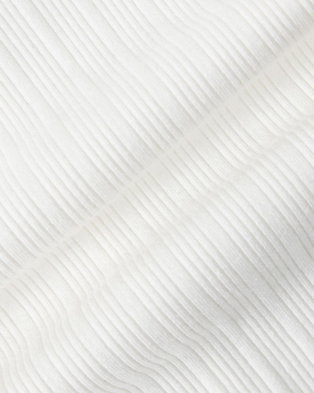[kineto] Fine Cotton Ribbed Henley Top_White
