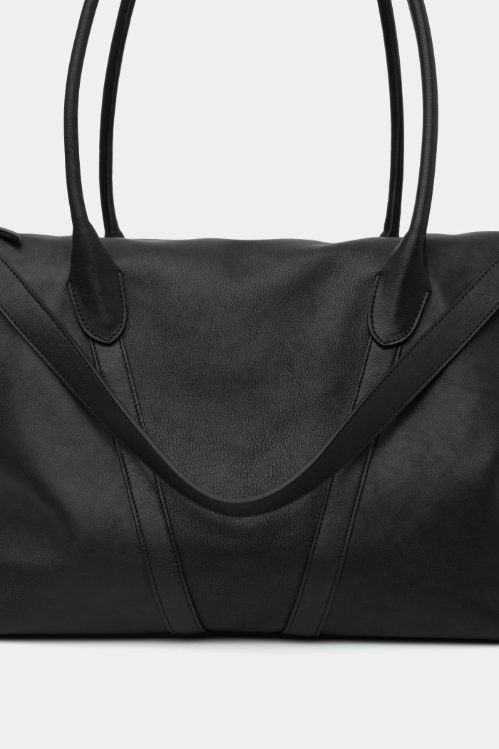[KANGJUNGSEOK] PERMANENT LEATHER BAG 04 BLACK