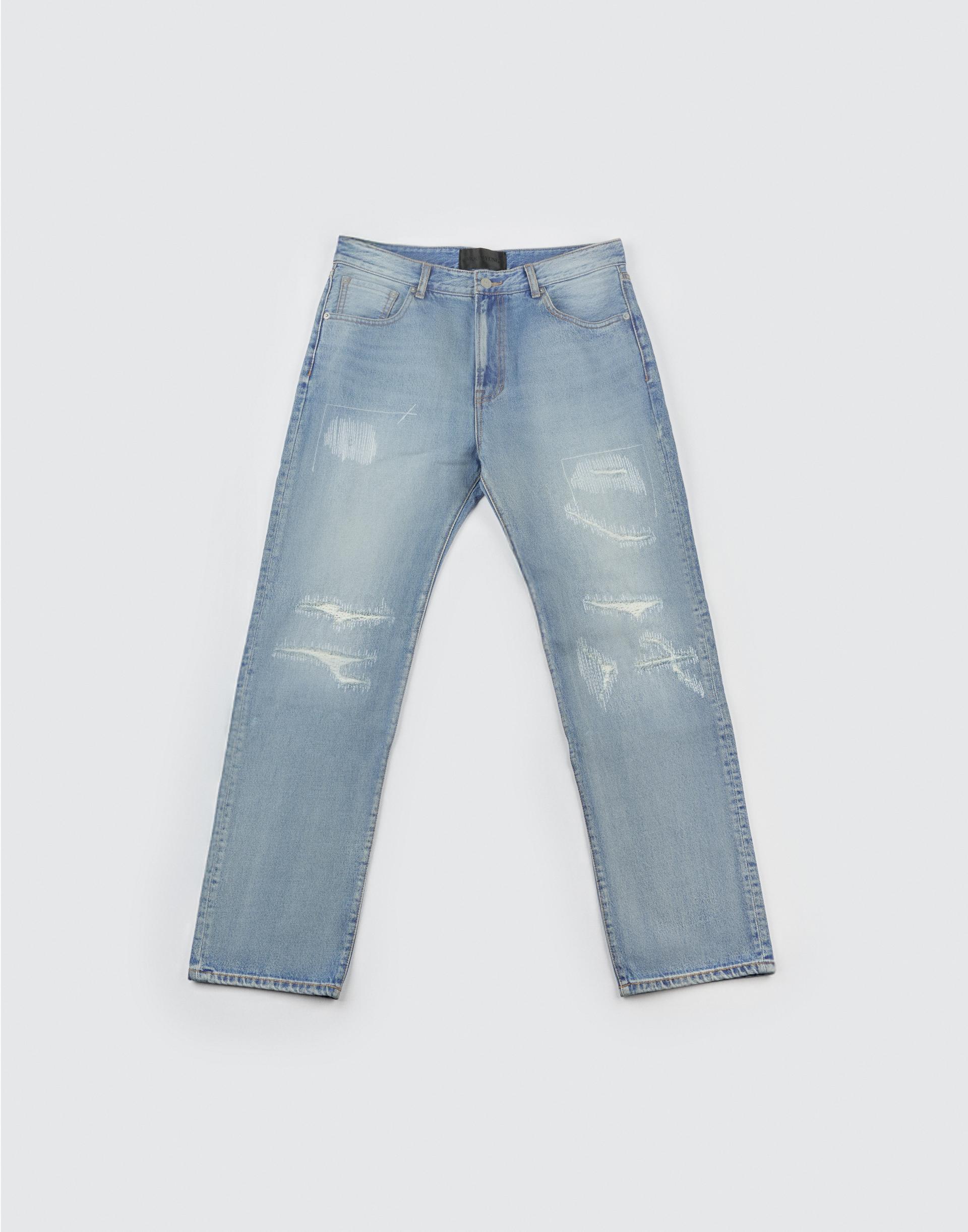 [MOOMYUNG] 60'S DISTRESSED STRAIGHT DENIM
