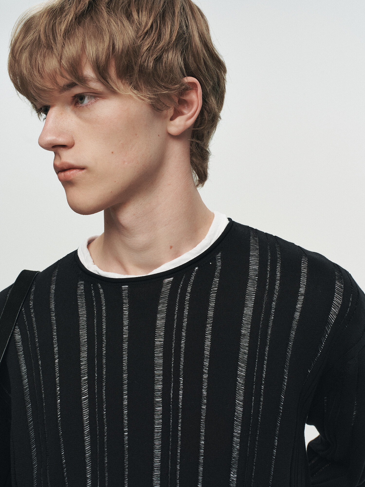 [HEUTE] CASHMERE WOOL V NECK KNIT (BLUE) 복제