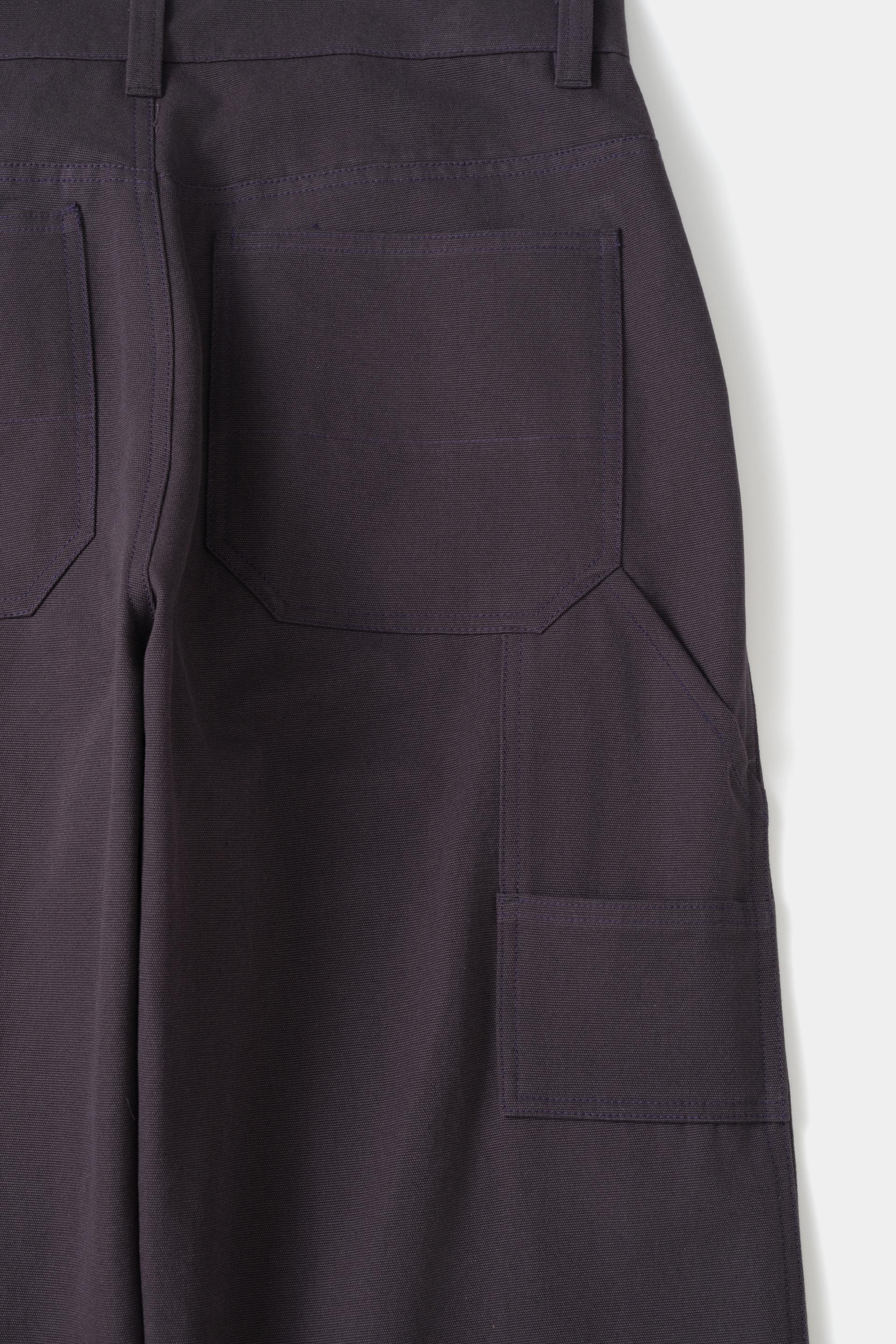[KANGJUNGSEOK] DOUBLE KNEE PANTS Deep dark purple