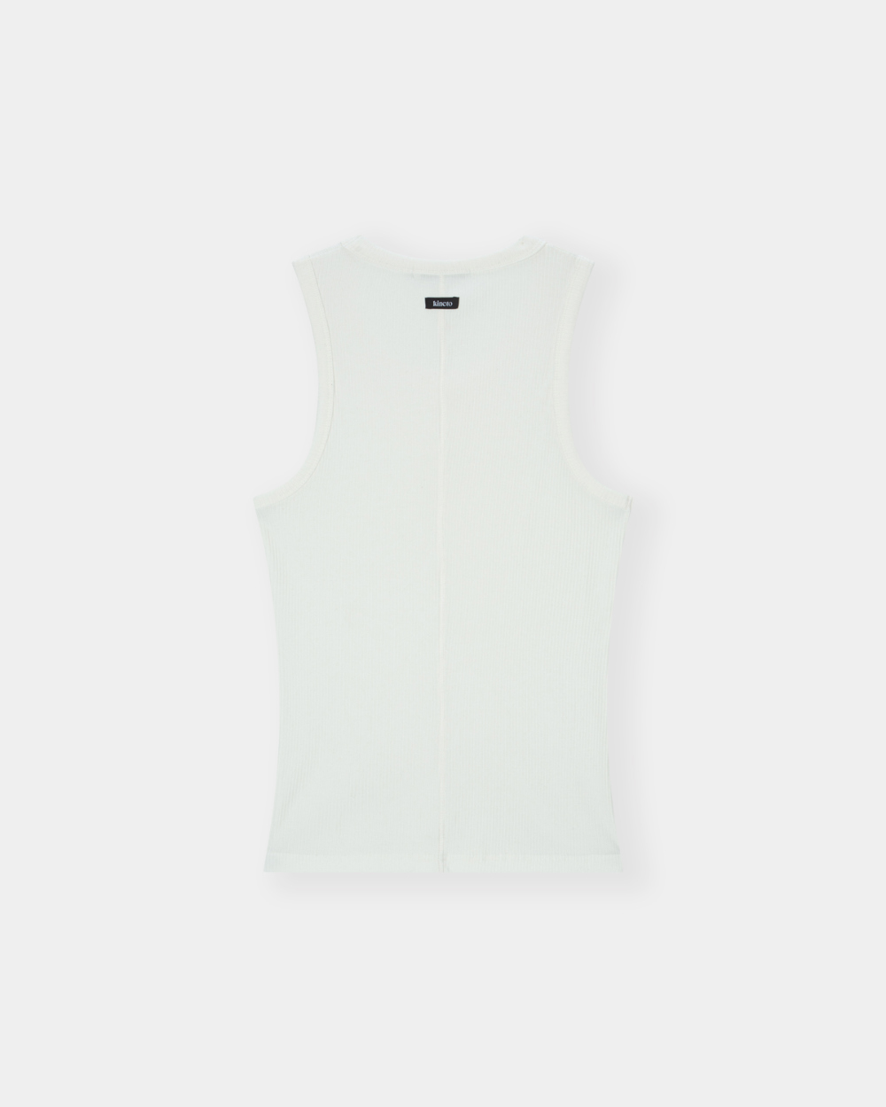 [kineto] Sleek Ribbed Sleeveless Top_White