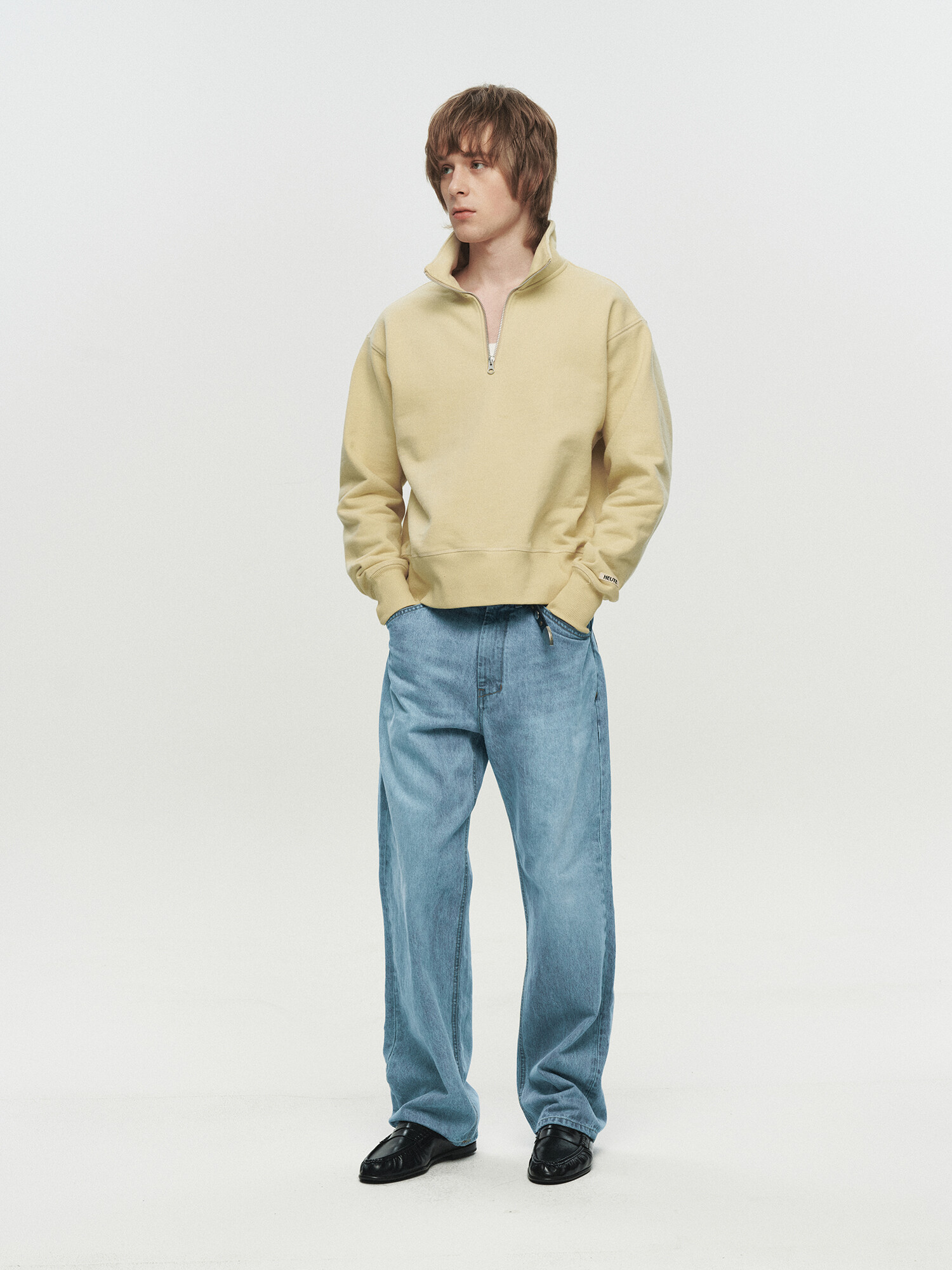 [HEUTE] LIGHT WASH WIDE DENIM (LIGHT BLUE)