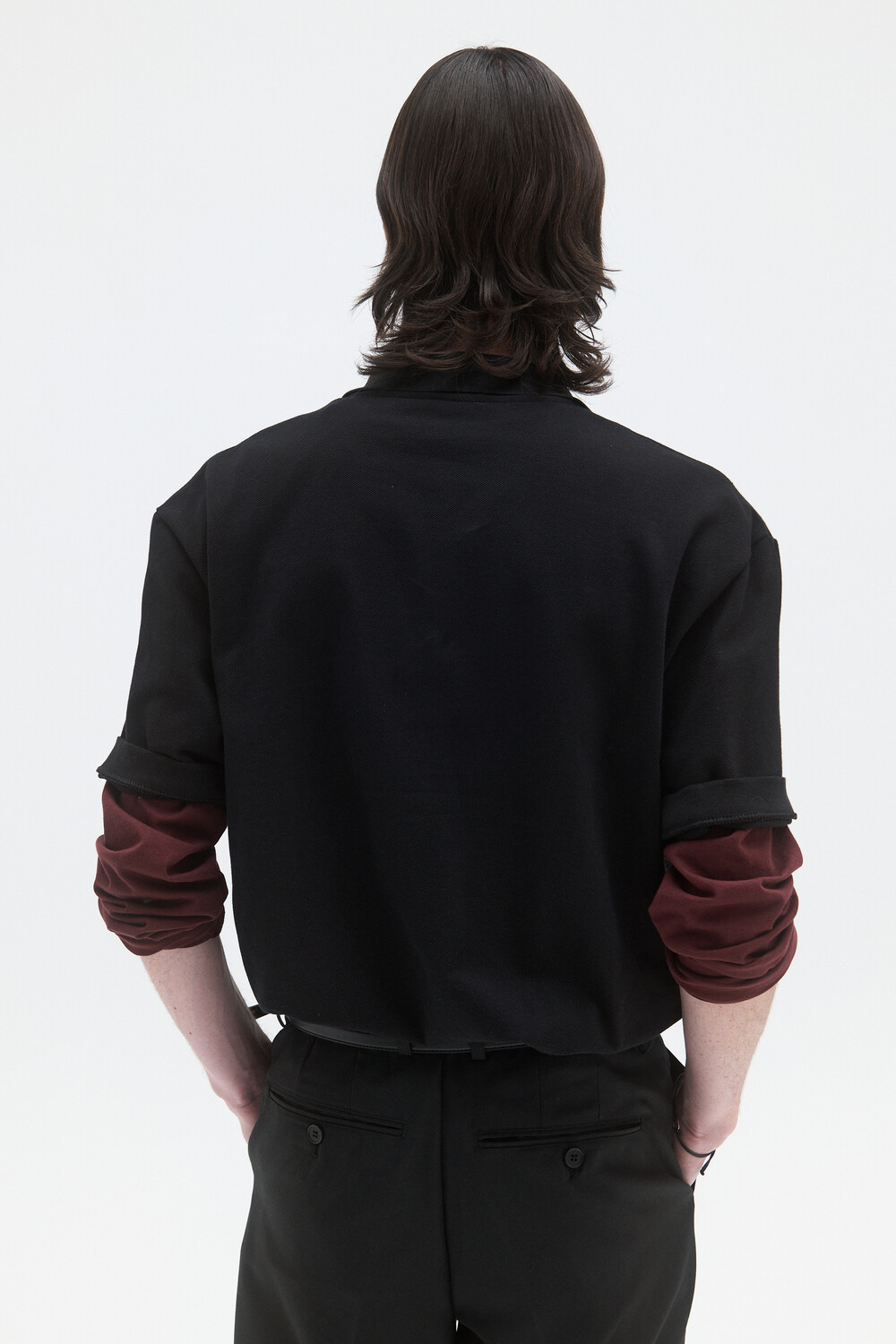 [WINDER] CLASSIC PIQUE TOP - BLACK