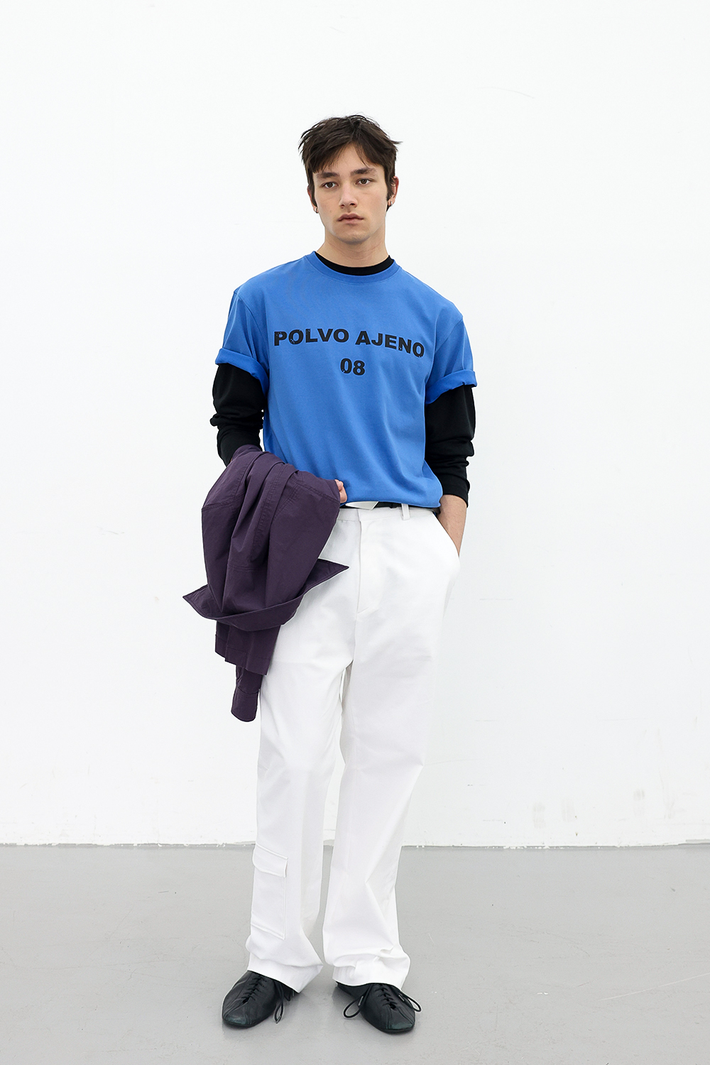 [ANYTIME LOREAK] PRIMROSE HALF TEE - BLUE