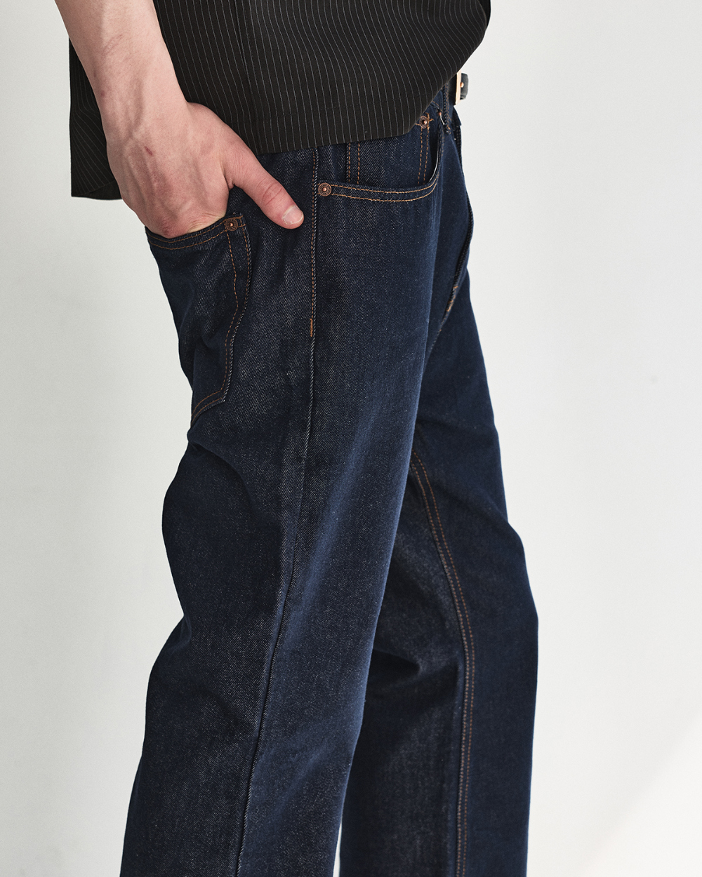 [kineto] Classic Selvedge Flare Denim Pants_Indigo Blue