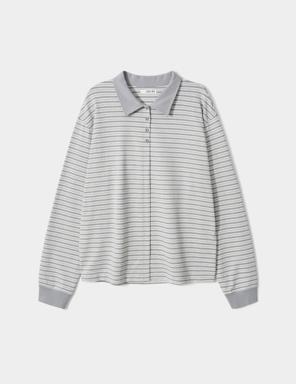[GEN:RE] Any Way Pique Shirt Gray