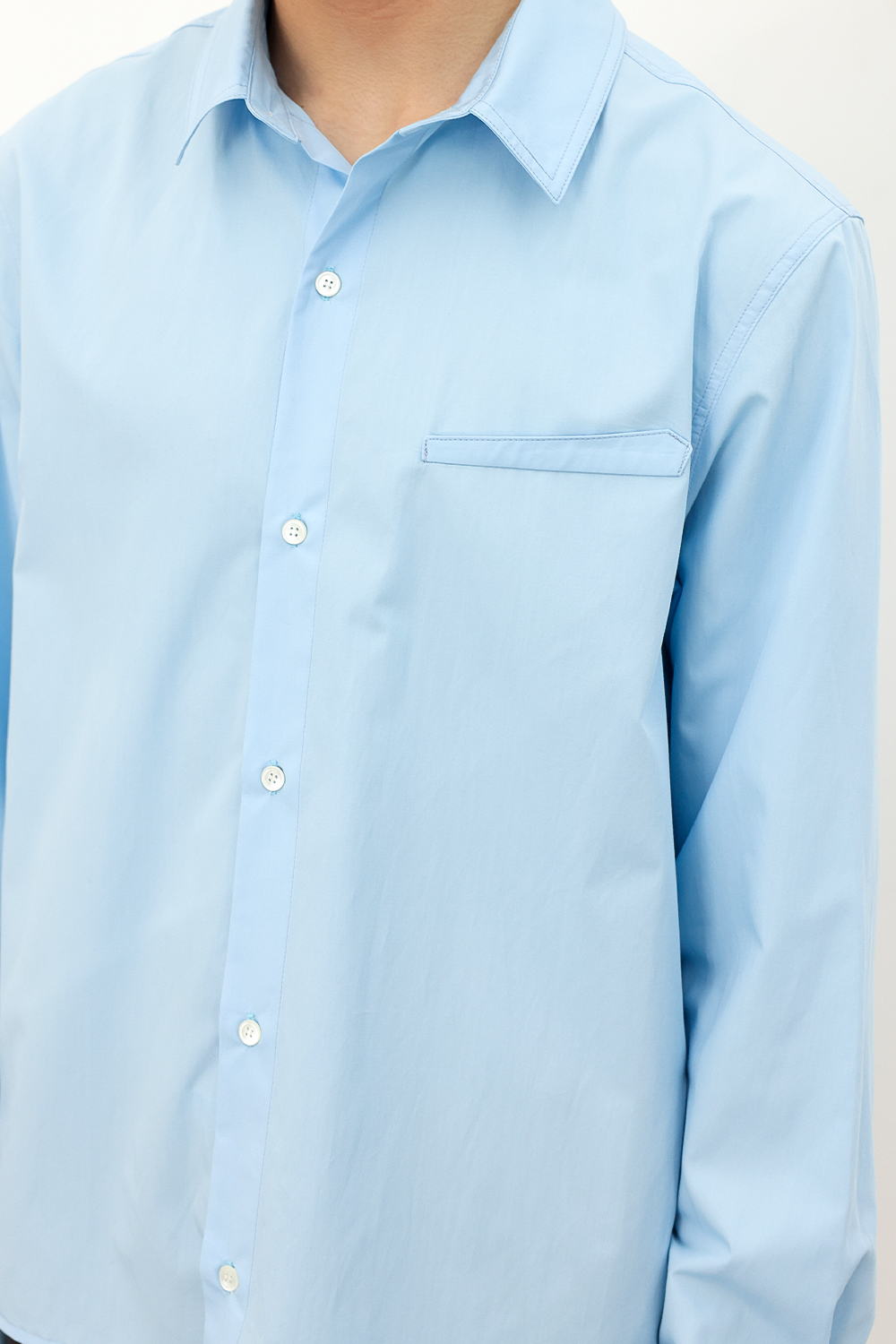[ANYTIME LOREAK] FREESIA BLOOM SHIRT - SKY BLUE