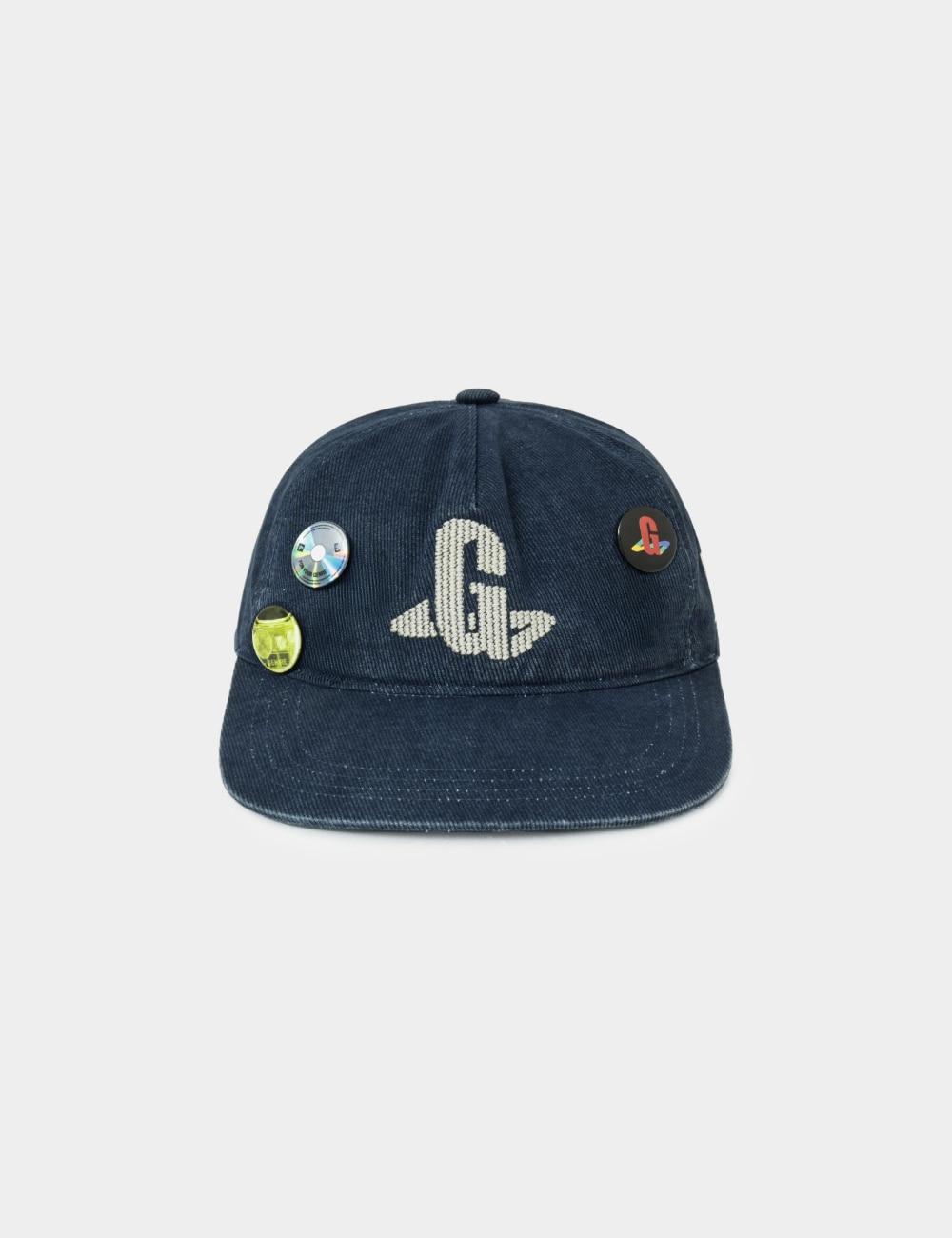 [GEN:RE] Play Homage Washed Ball Cap Navy