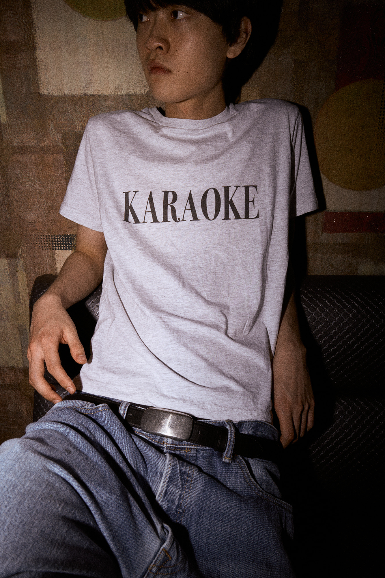[SURFACE EDITION] KARAOKE T-SHIRT LIGHT GRAY