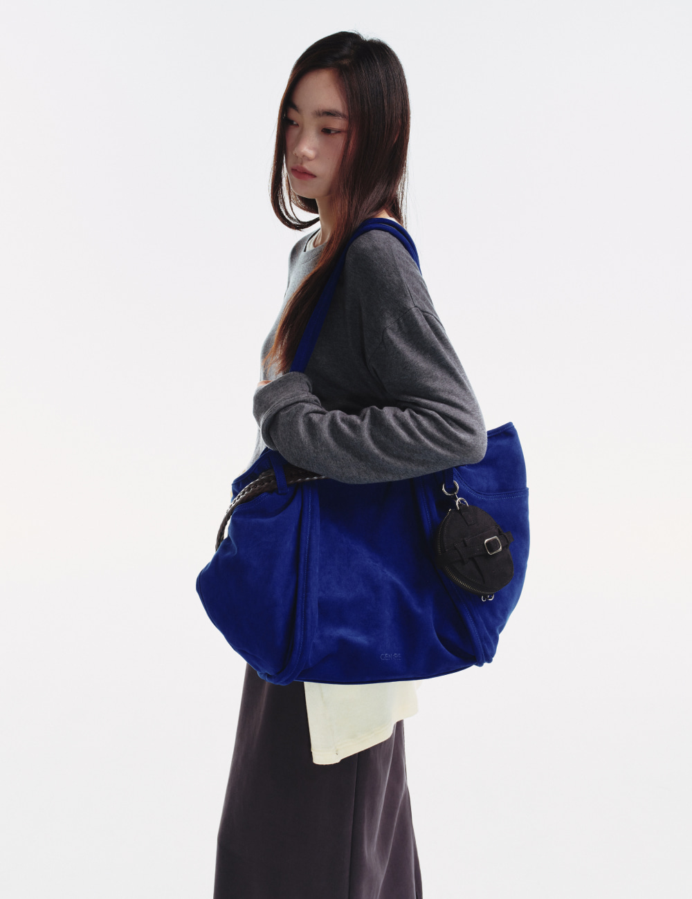 [GEN:RE] Archive Trouser Leather Bag Blue