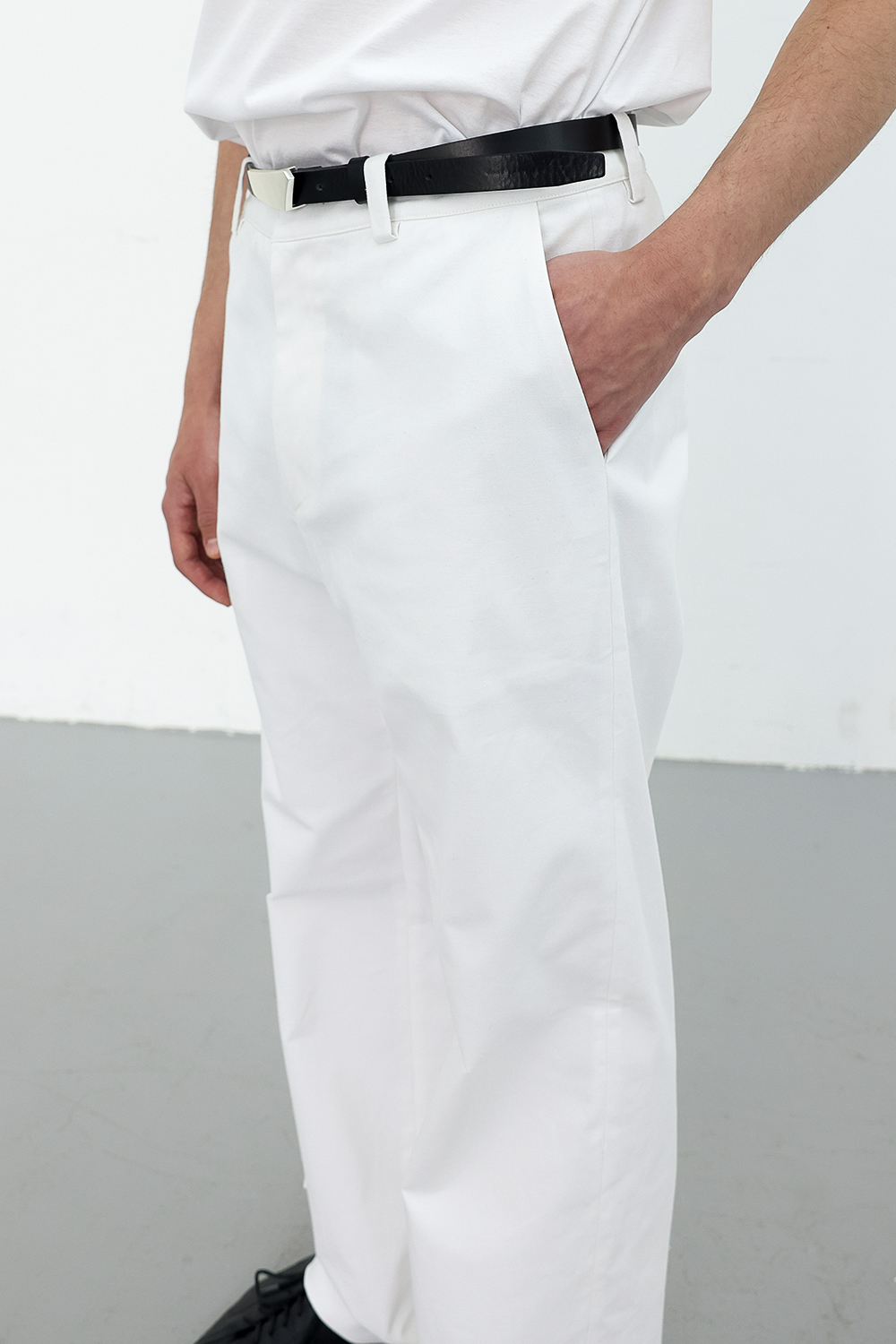 [ANYTIME LOREAK] POPPY WIDE COTTON PANTS - WHITE