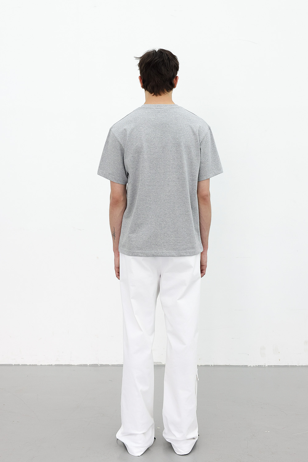 [ANYTIME LOREAK] PRIMROSE HALF TEE - GRAY
