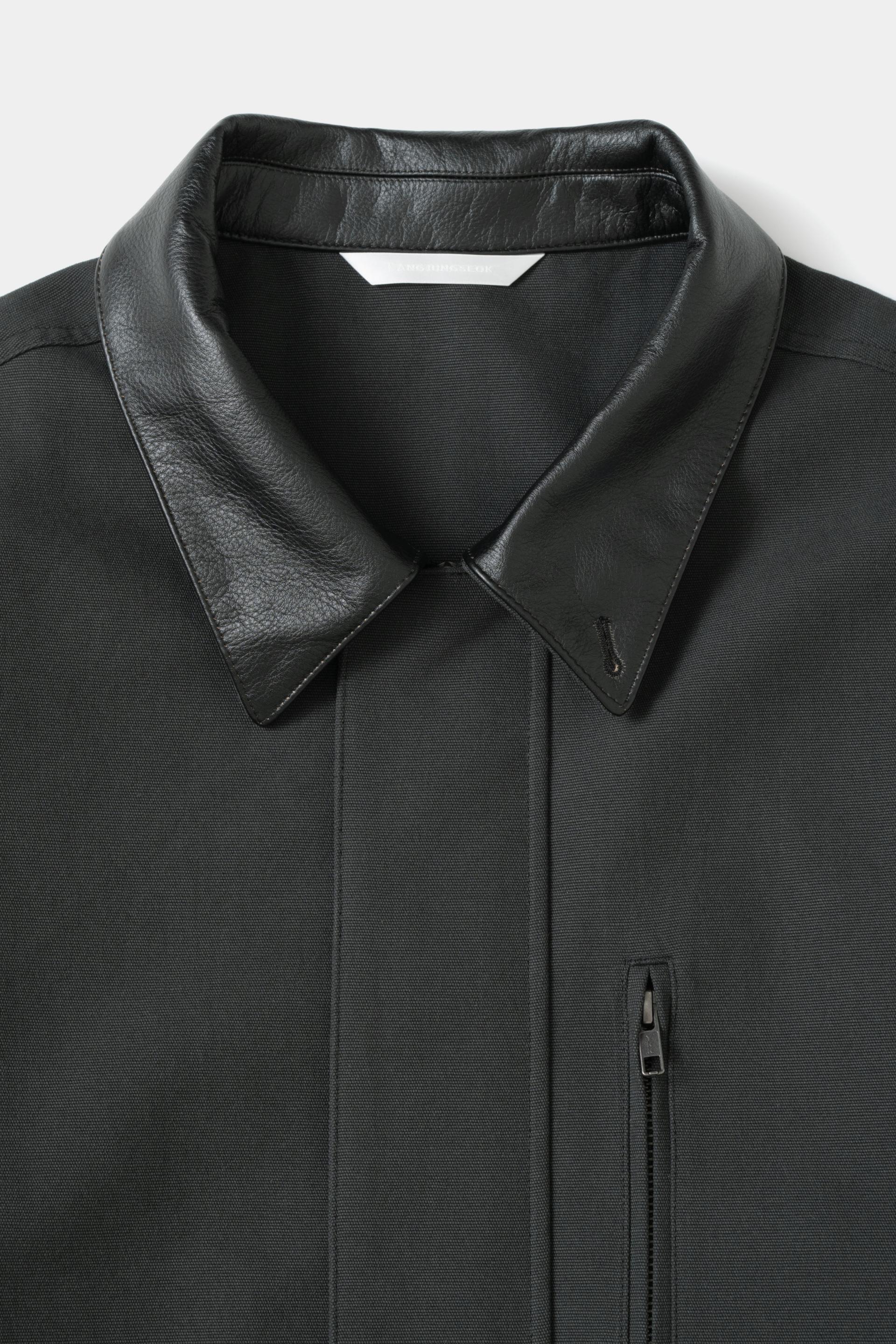[KANGJUNGSEOK] SAFARI JACKET Navy 복제