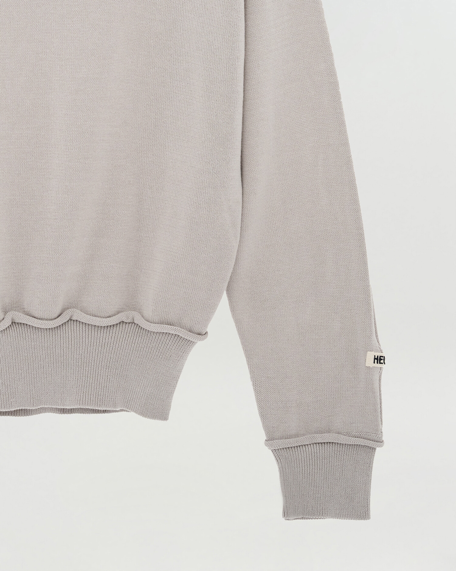 [HEUTE] NIEL COTTON V-NECK KNIT (L/GREY)
