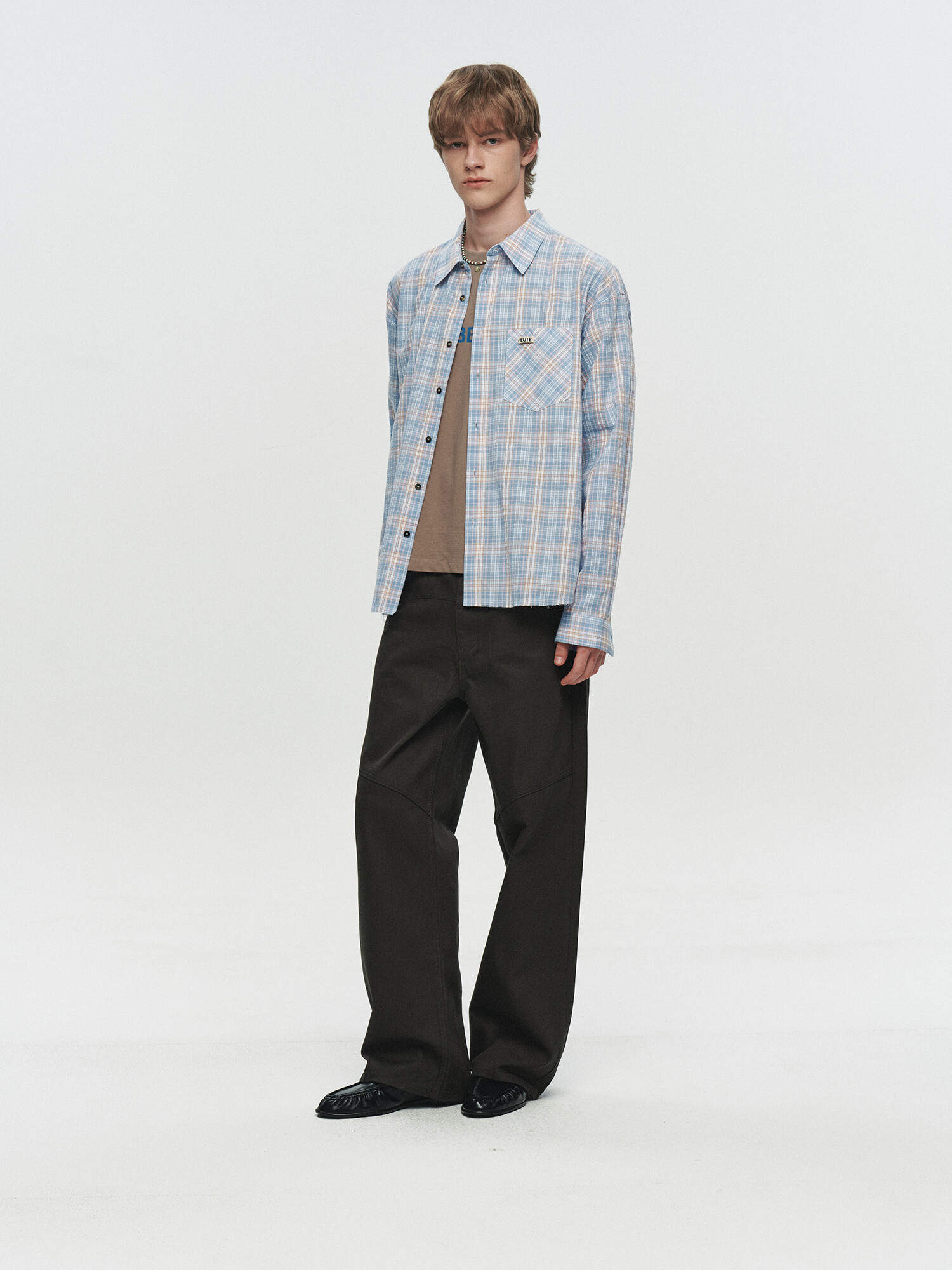 [HEUTE] REGULAR COLLAR MARCO SHIRT (BLUE)