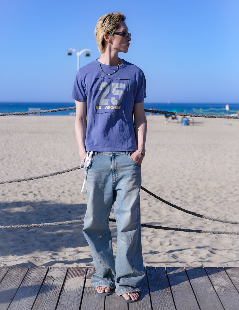 [GEN:RE] Patched Number T-shirt