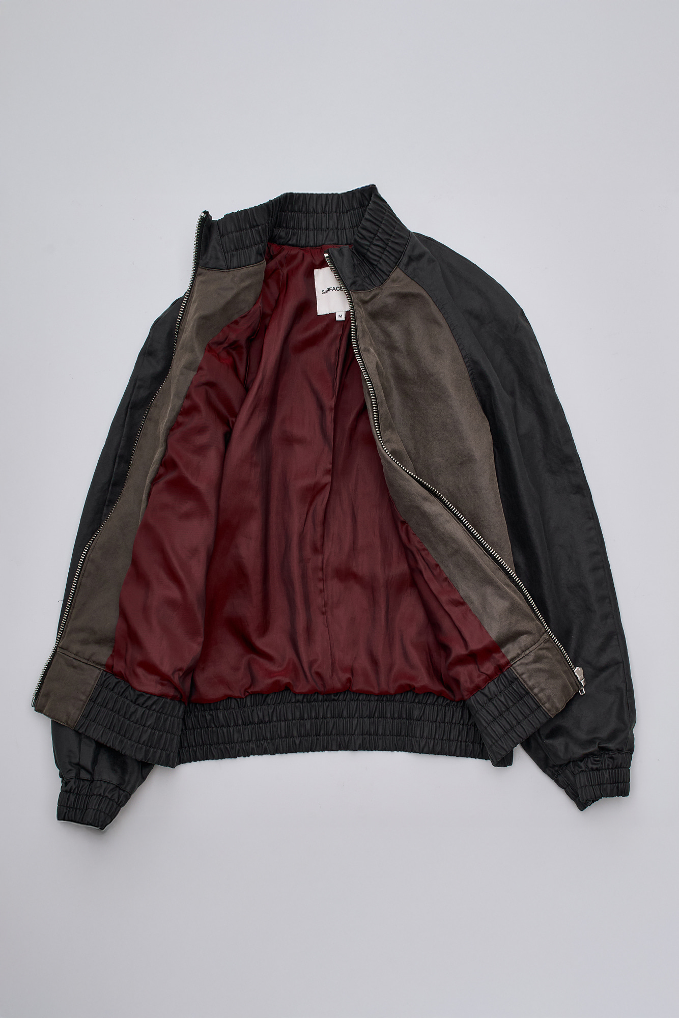 [SURFACE EDITION] CONTRAST ZIP UP JACKET BROWN