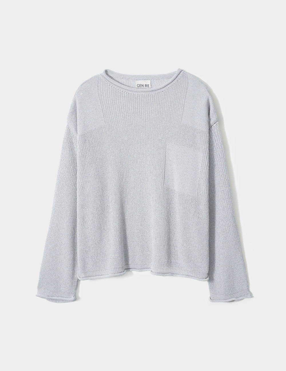 [GEN:RE] Canopy Mesh Knit Light Gray