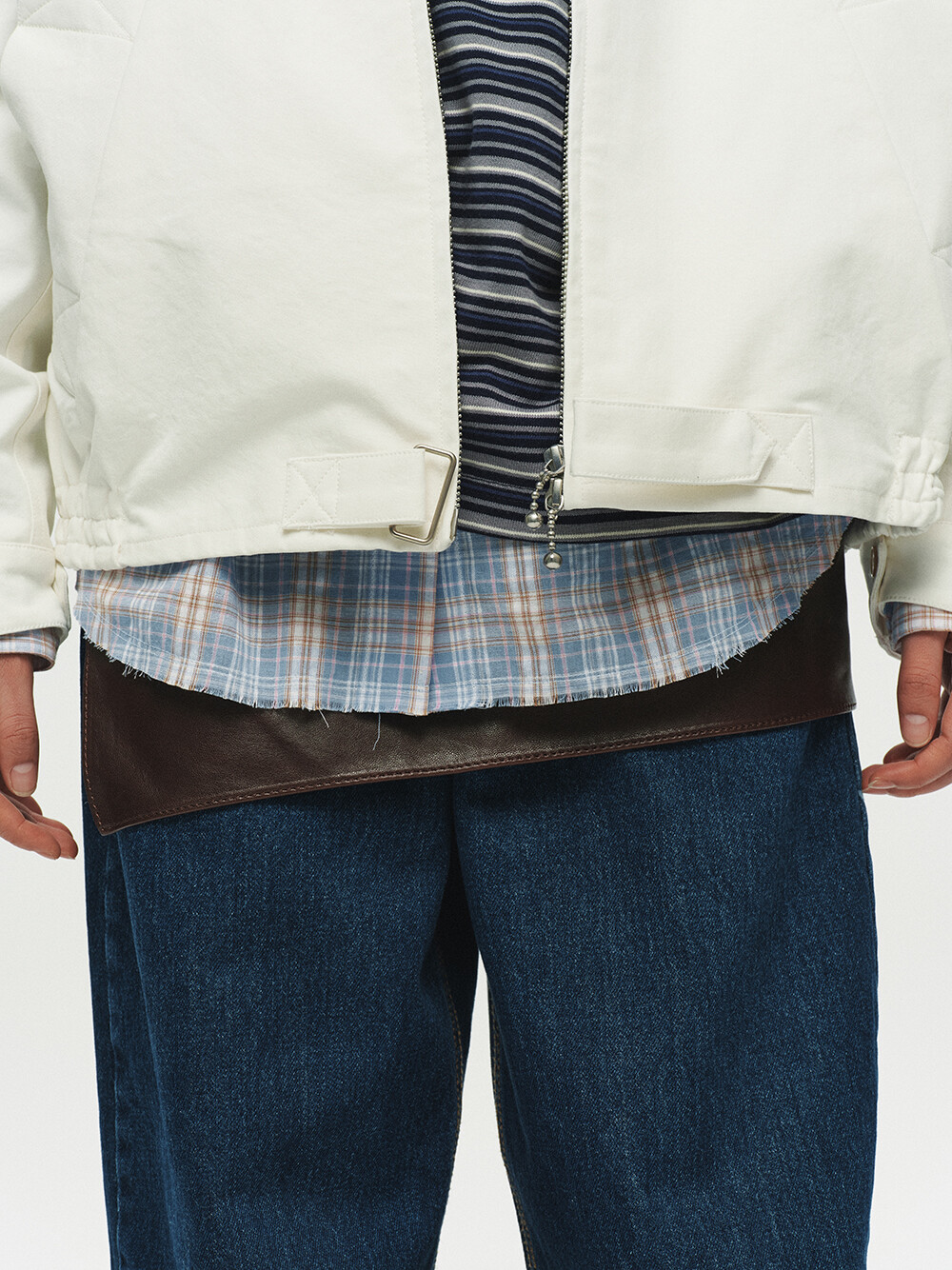 [HEUTE] MARTIN STRUCTURED BOMBER JACKET (OFF WHITE)