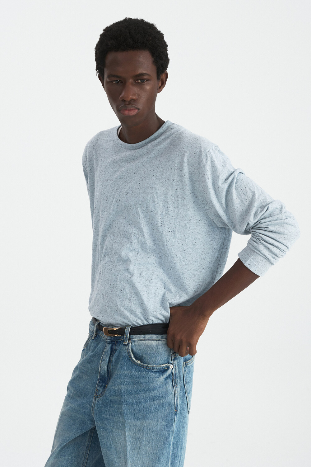 [WINDER] NEPP OREO JERSEY TOP - LIGHT BLUE