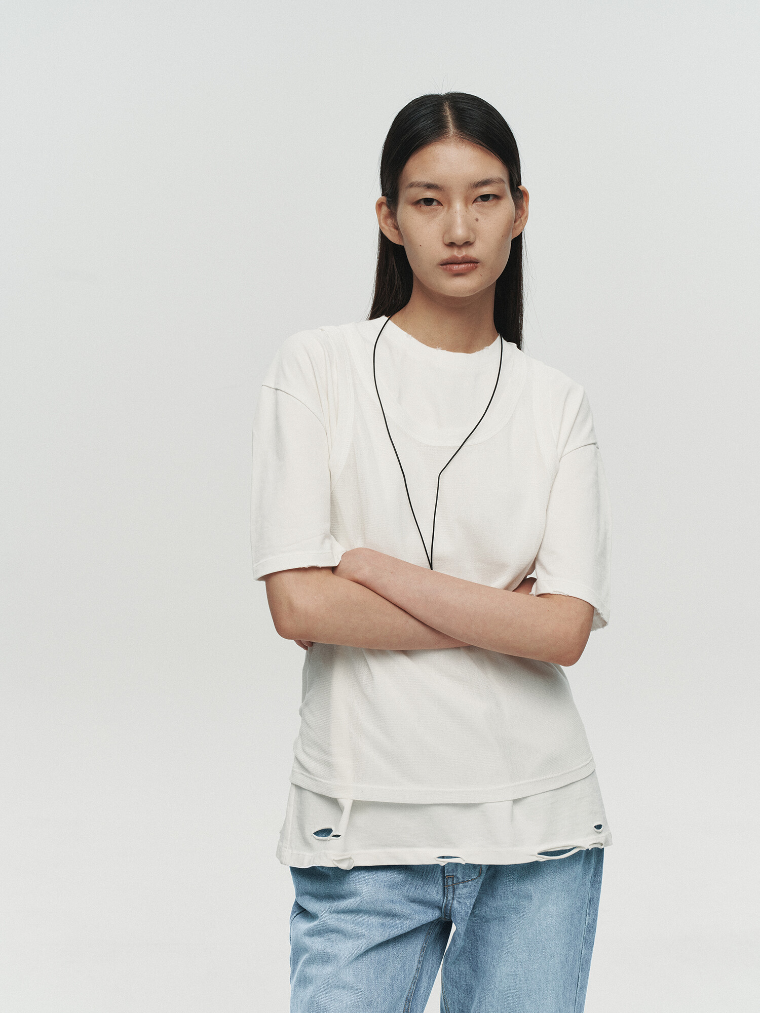 [HEUTE] HET AGED T-SHIRT (WHITE)