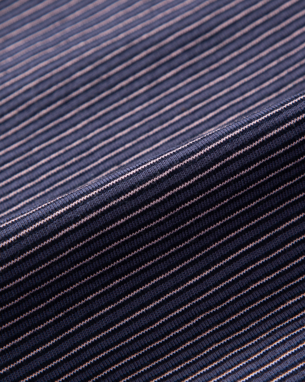 [kineto] Blend Stripe Cotton T-Shirt_Multi Purple