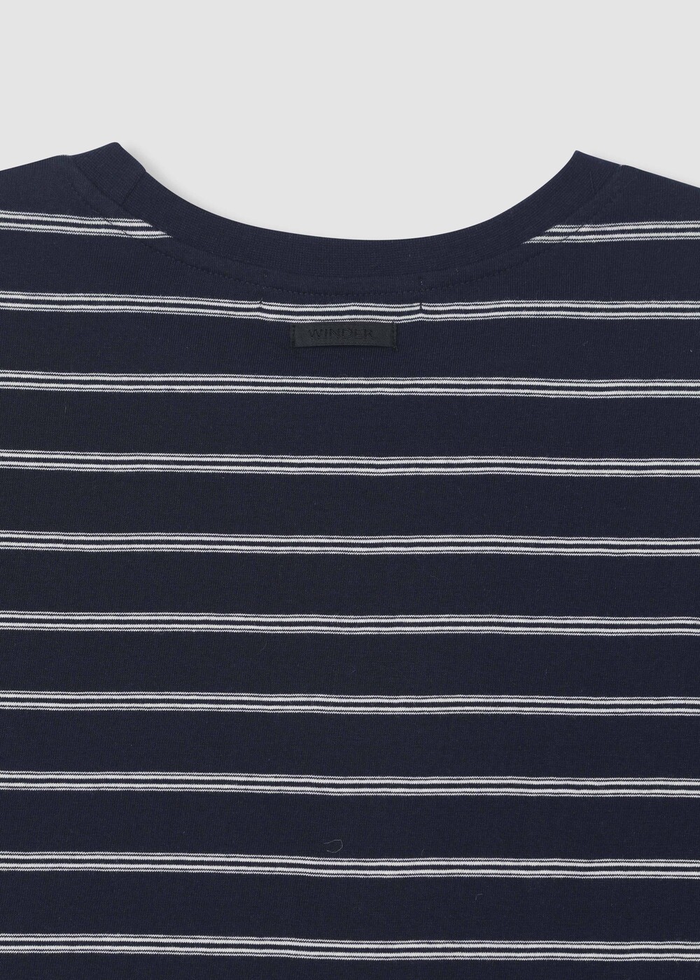 [WINDER] STRIPED COTTON TOP - NAVY