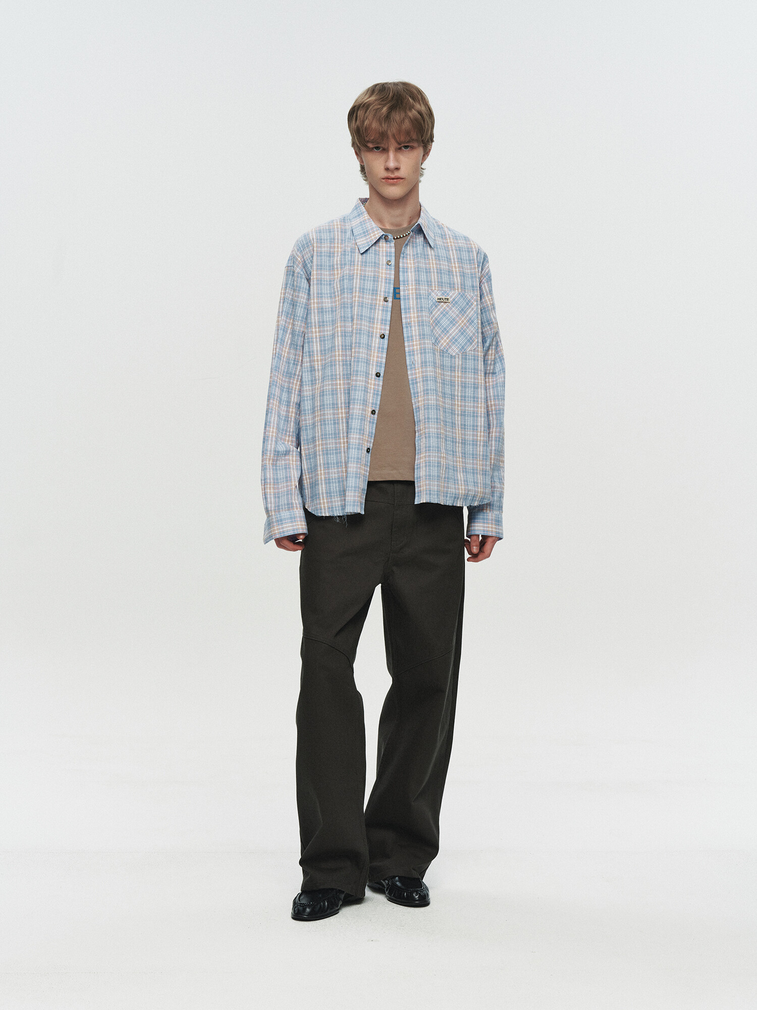 [HEUTE] REGULAR COLLAR MARCO SHIRT (BLUE)