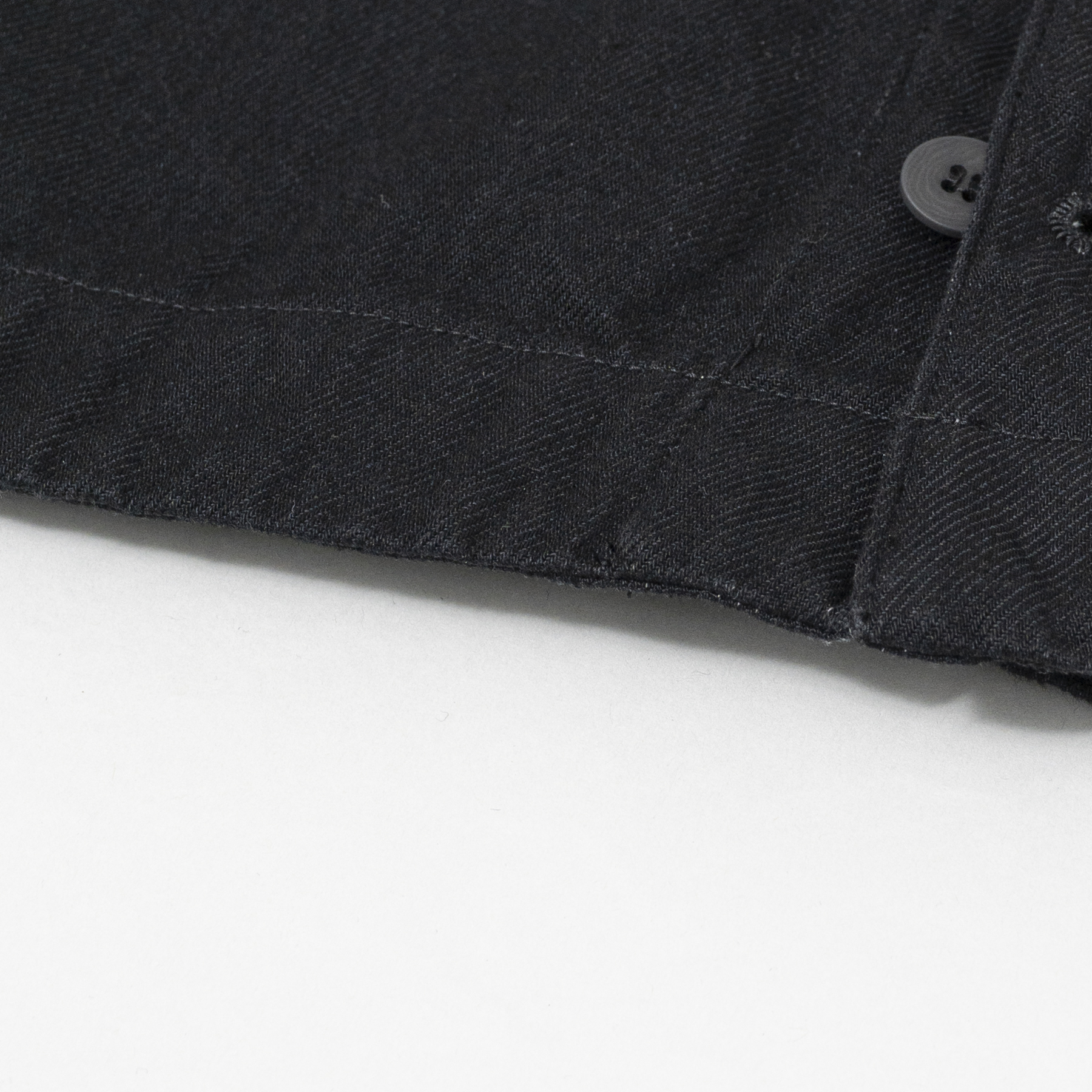 [STILL BY HAND] DN02263OS - 12oz denim jacket BLACK