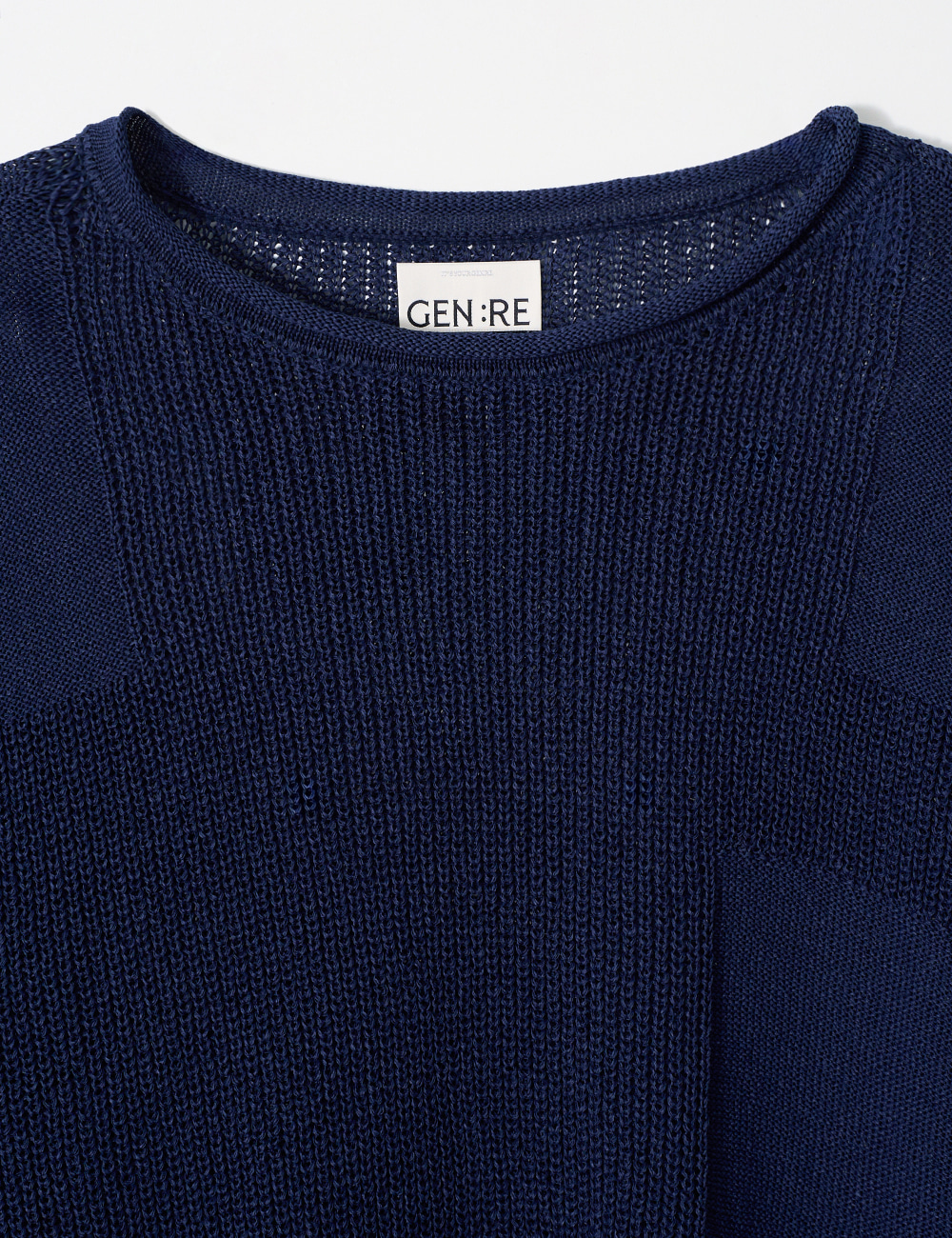 [GEN:RE] Canopy Mesh Knit Navy