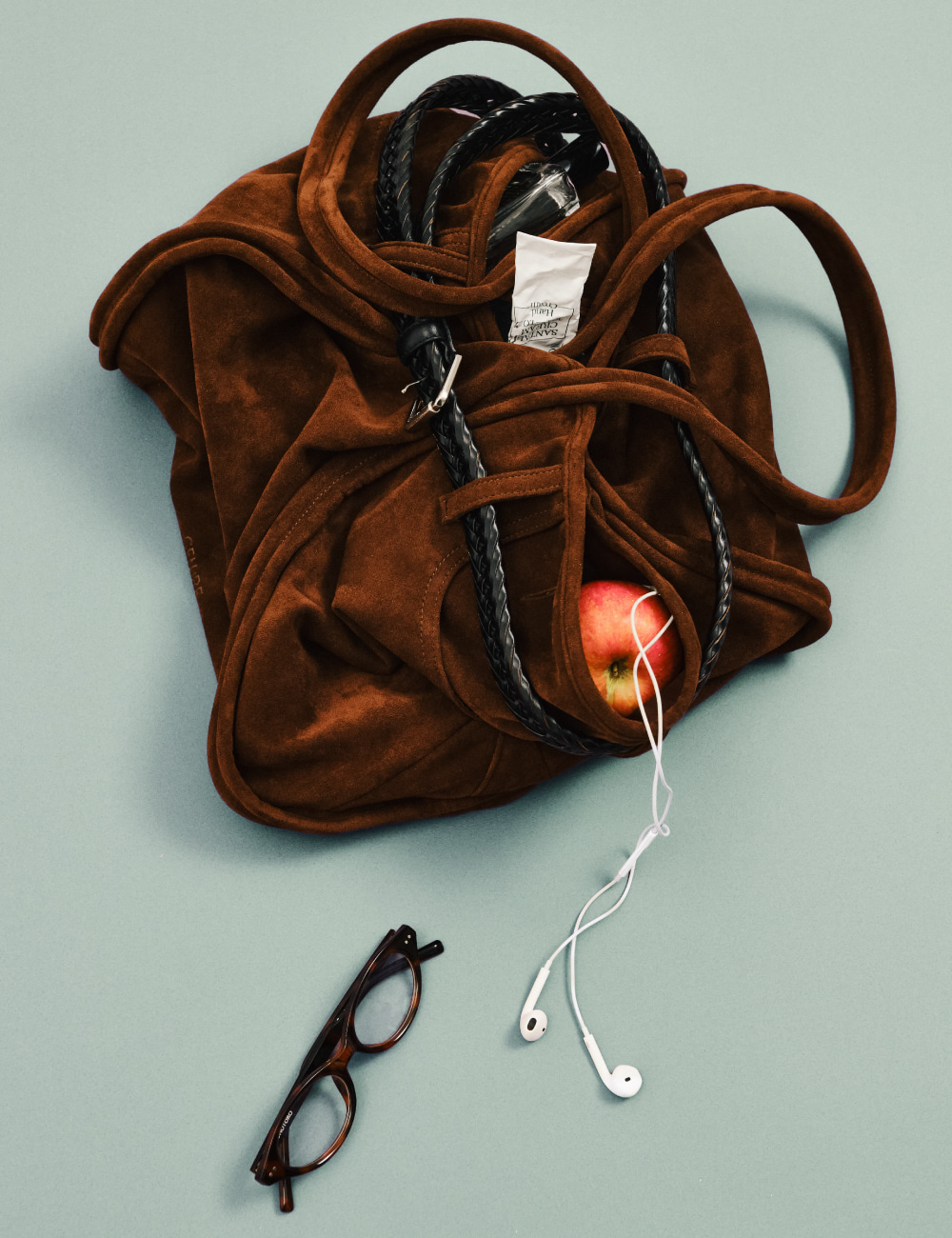 [GEN:RE] Archive Trouser Leather Bag Brown