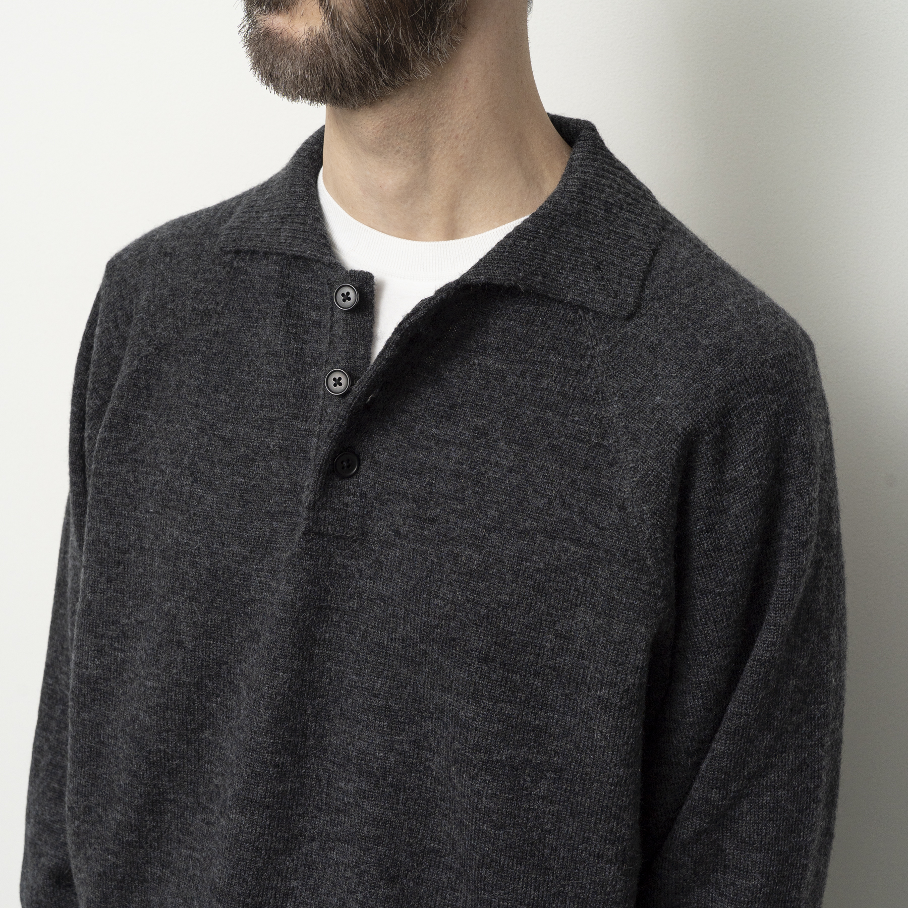 [STILL BY HAND] KN07263OS - SWEATER ASH BROWN 작업중