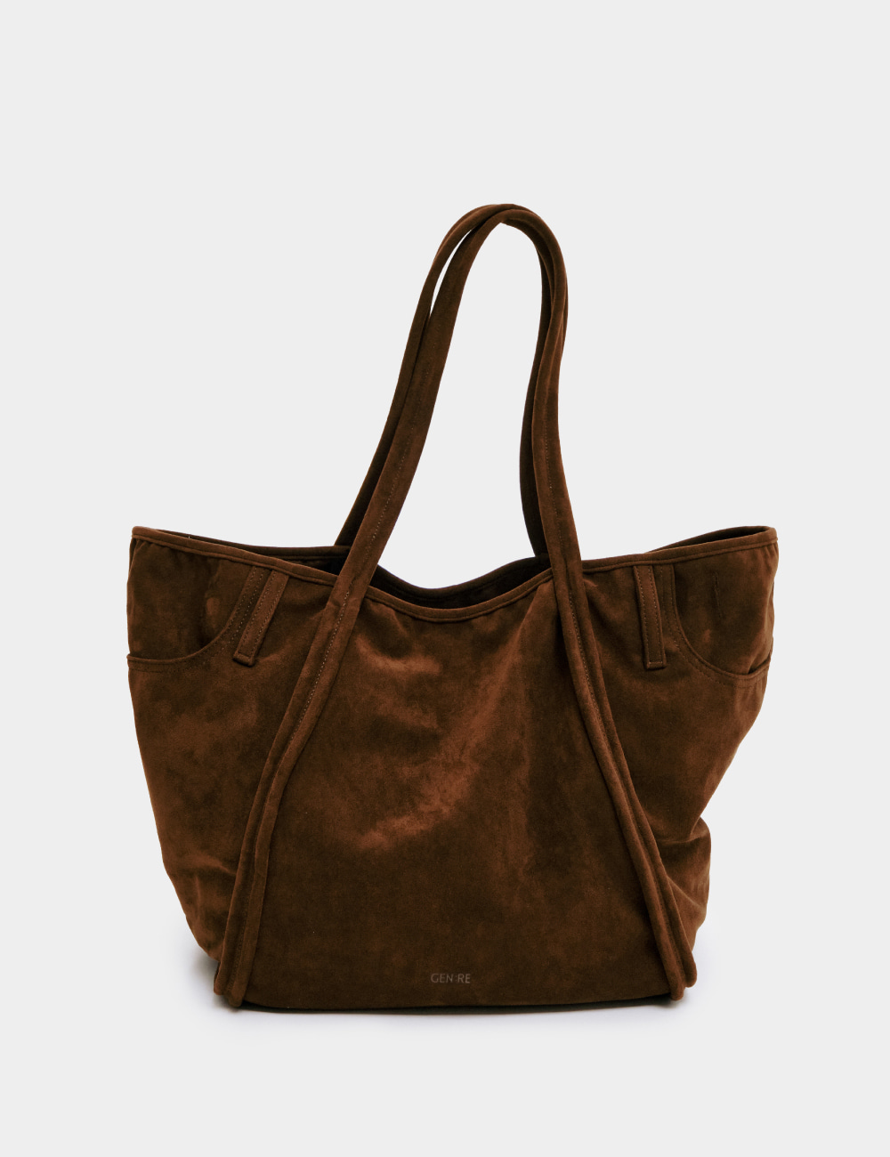 [GEN:RE] Archive Trouser Leather Bag Brown