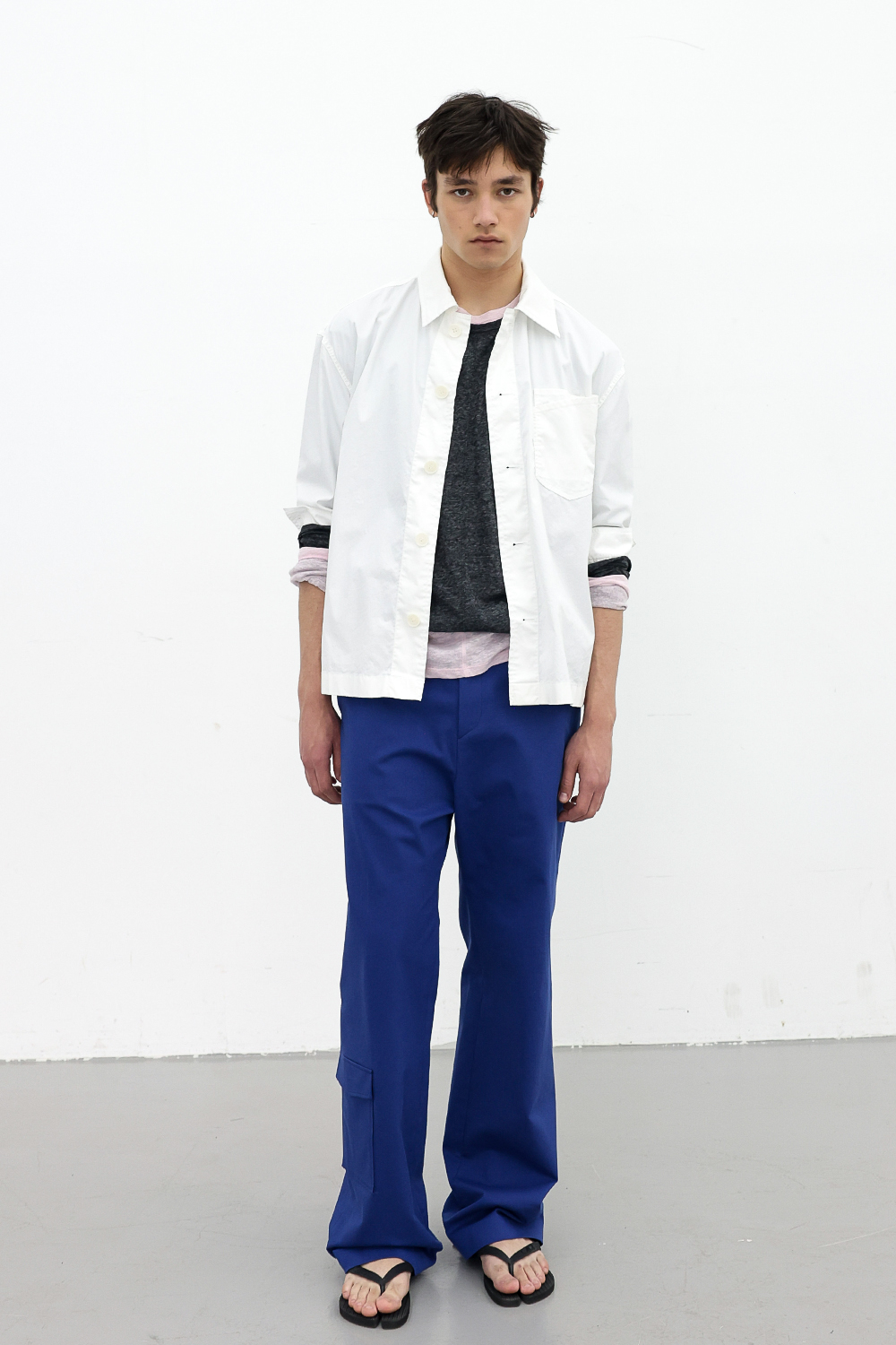 [ANYTIME LOREAK] POPPY WIDE COTTON PANTS - BLUE