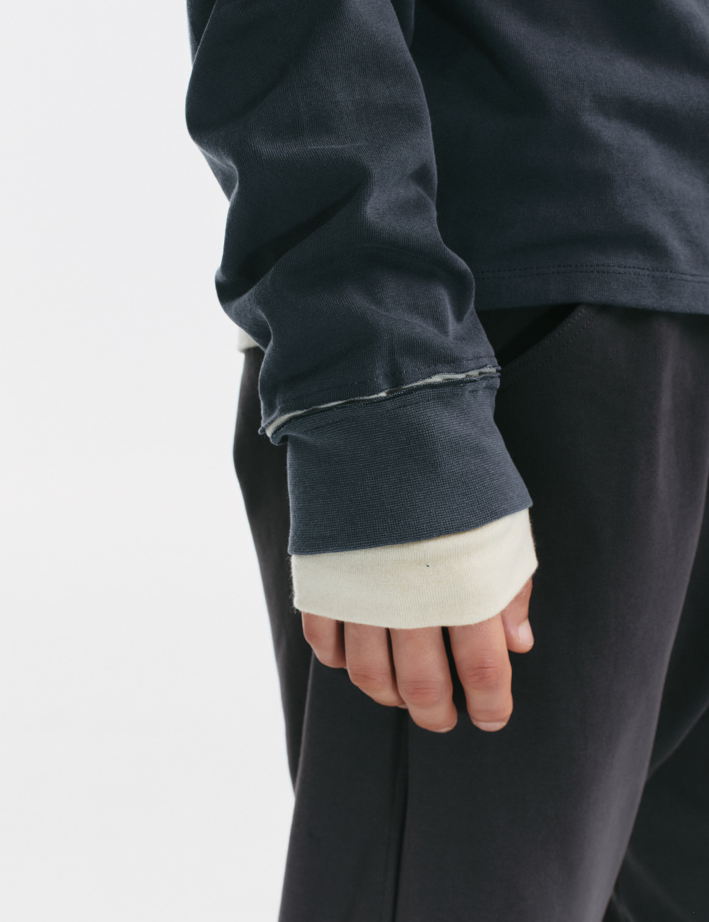 [GEN:RE] Pivot Tape Polo Shirt Navy