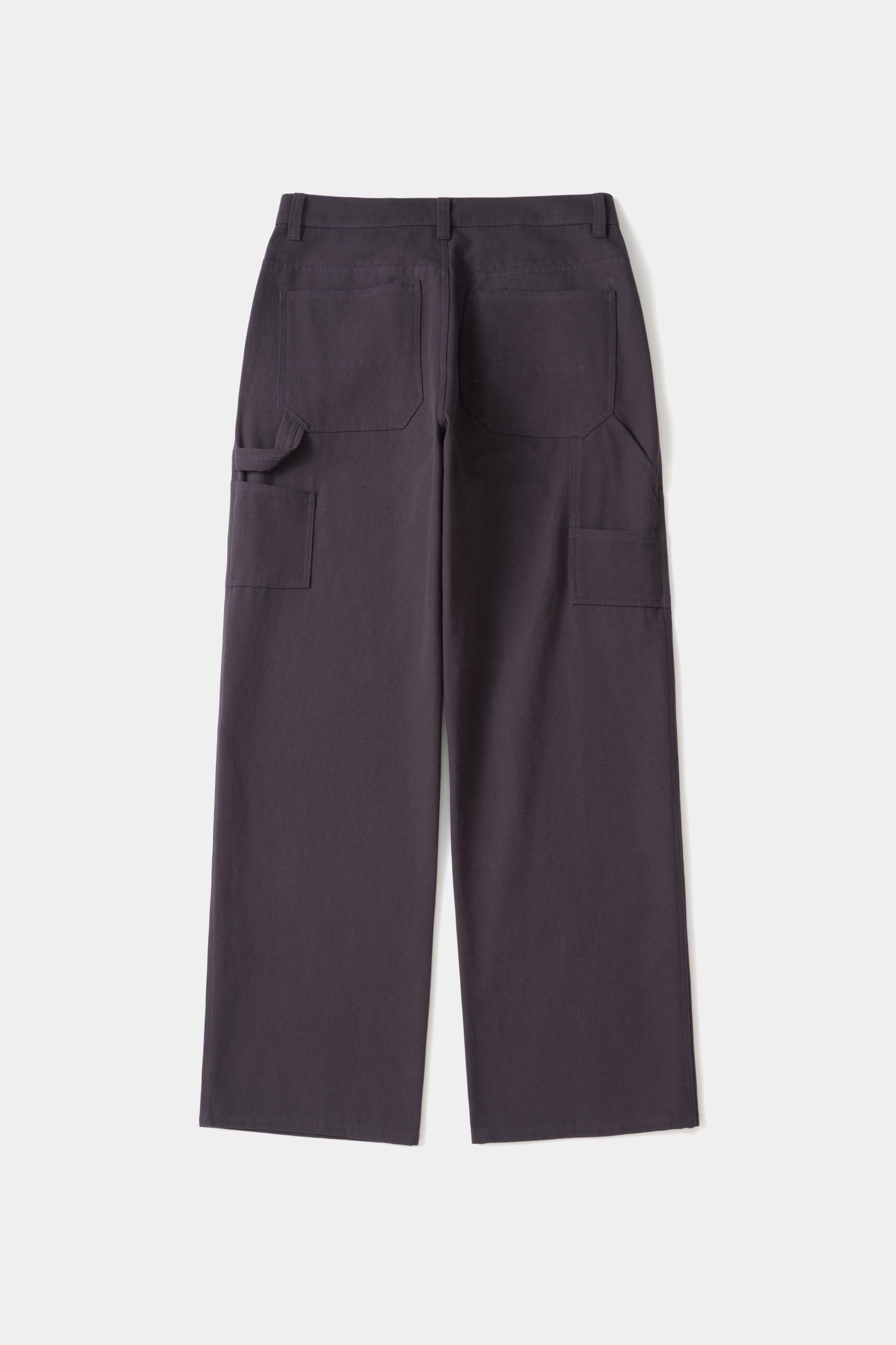 [KANGJUNGSEOK] DOUBLE KNEE PANTS Deep dark purple