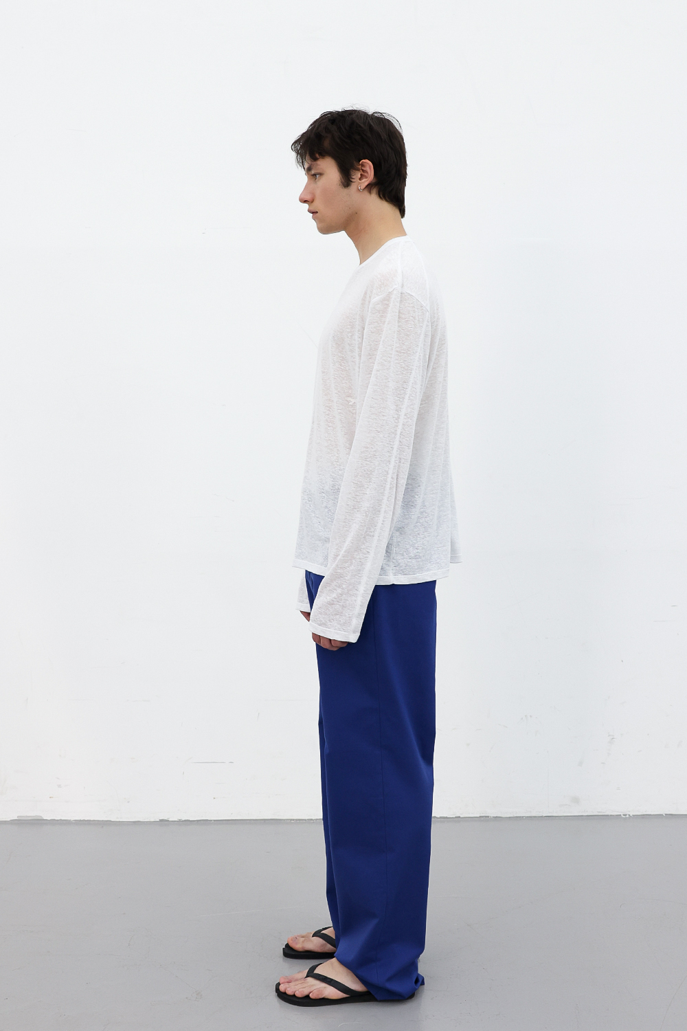 [ANYTIME LOREAK] CAMELLIA LAYERED TEE - WHITE/PINK