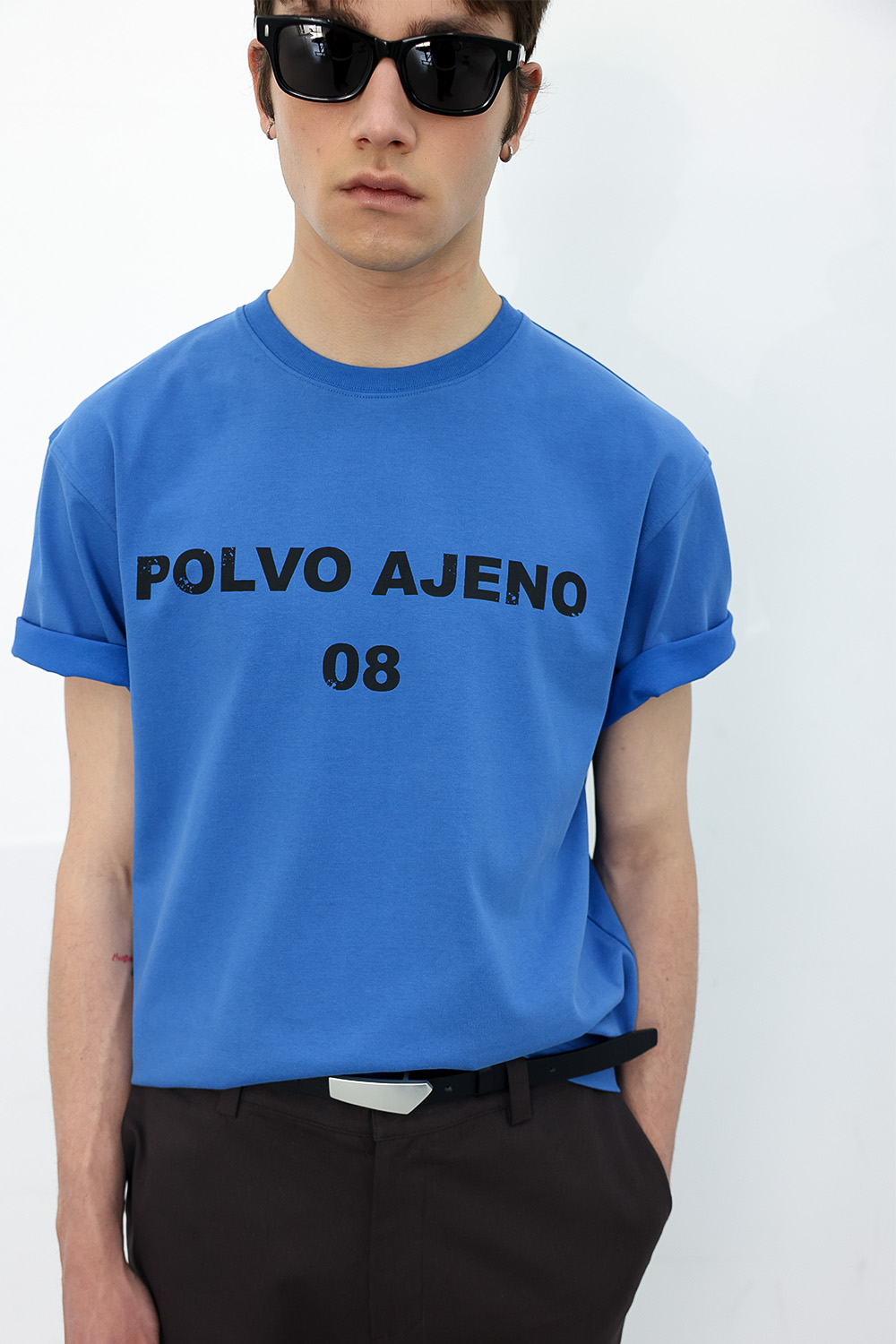 [ANYTIME LOREAK] PRIMROSE HALF TEE - BLUE