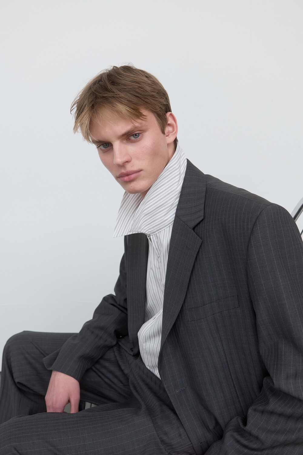 [WINDER] CORE SINGLE TAILORED JACKET - CHARCOAL