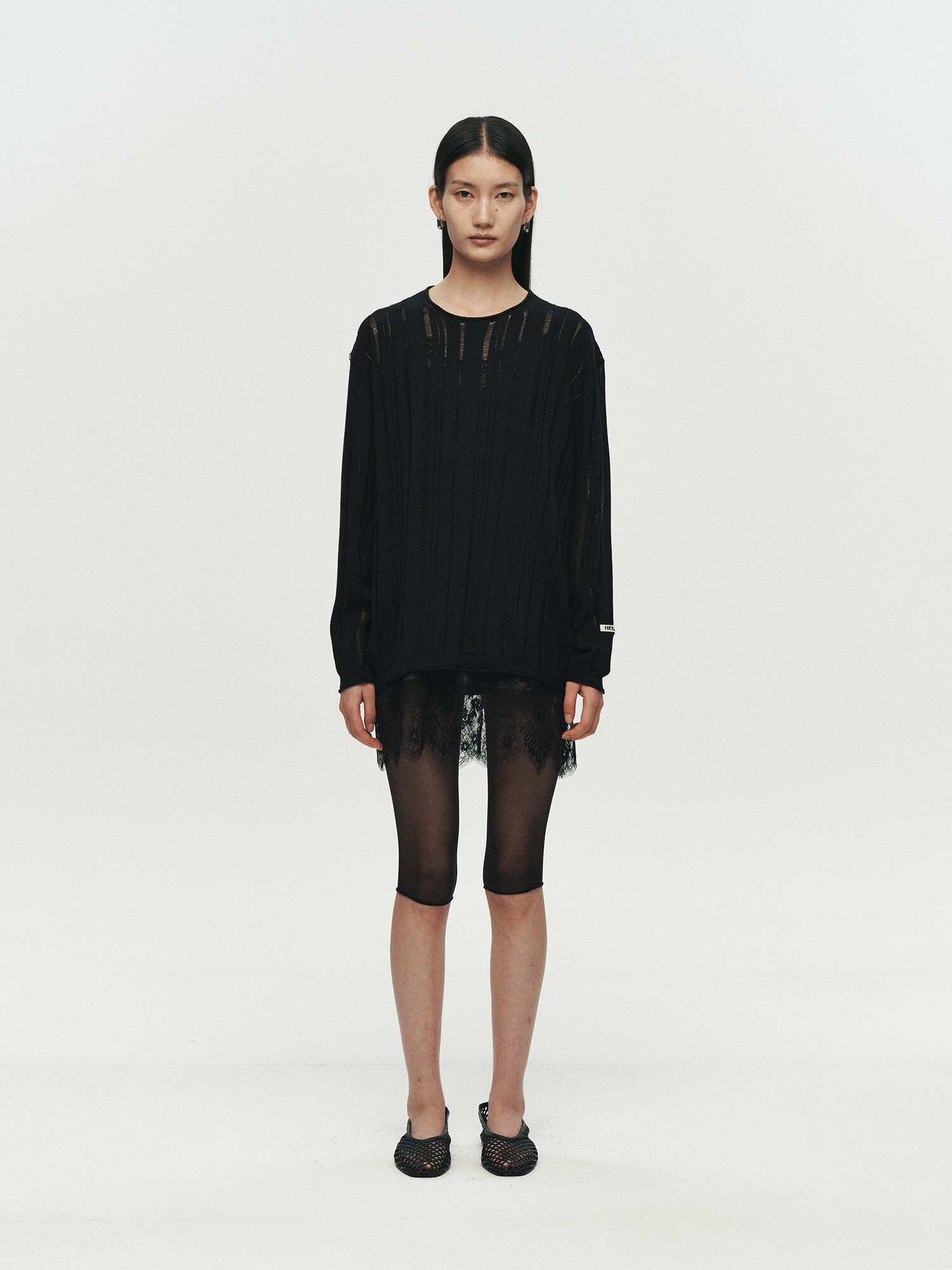 [HEUTE] CASHMERE WOOL V NECK KNIT (BLUE) 복제