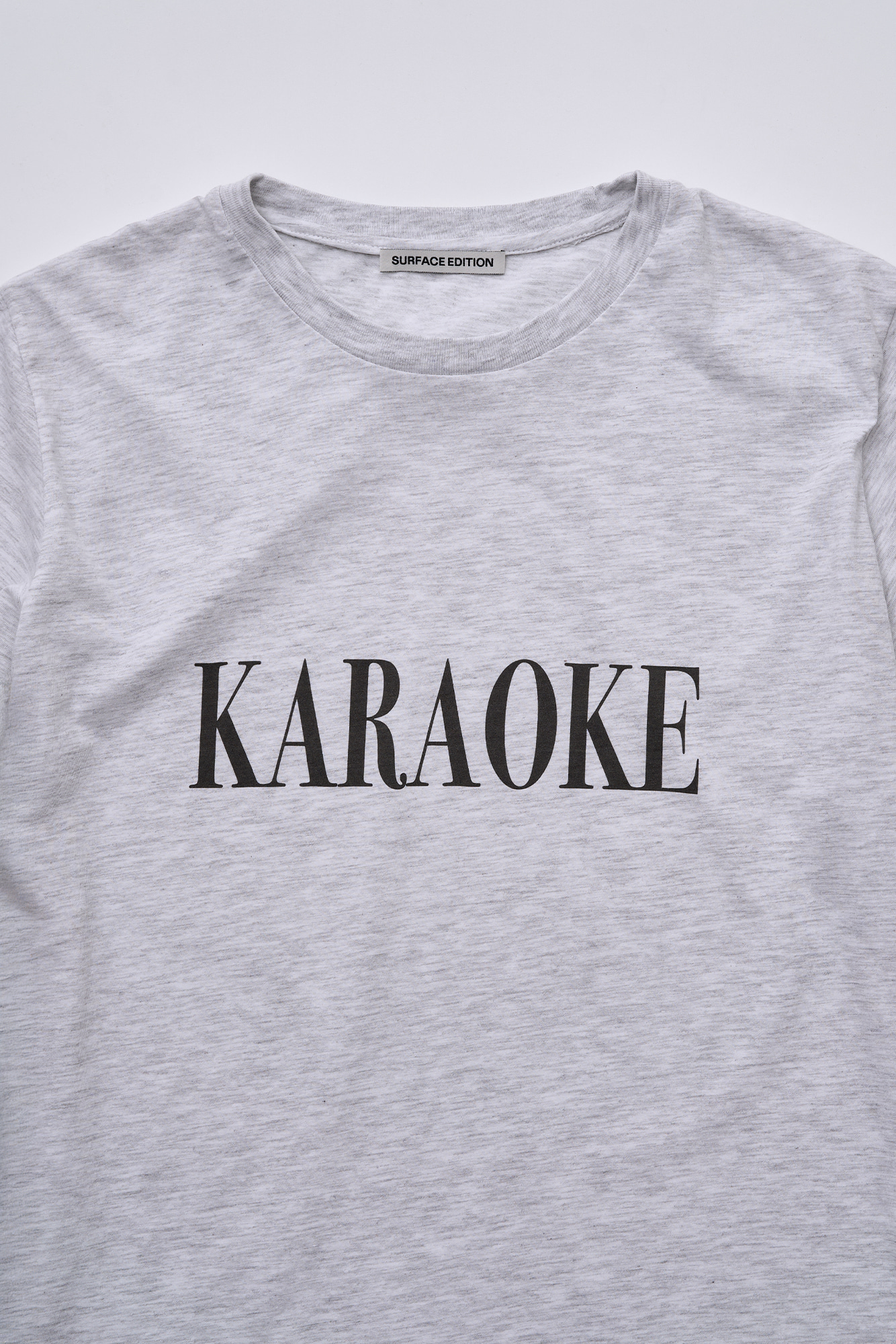 [SURFACE EDITION] KARAOKE T-SHIRT LIGHT GRAY