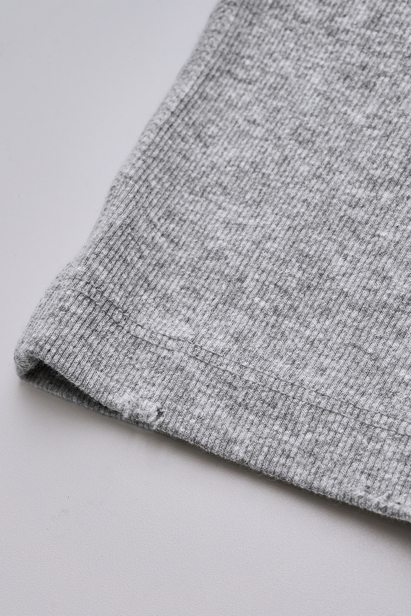 [SURFACE EDITION] DAMAGED RIBBED SLEEVELESS GRAY
