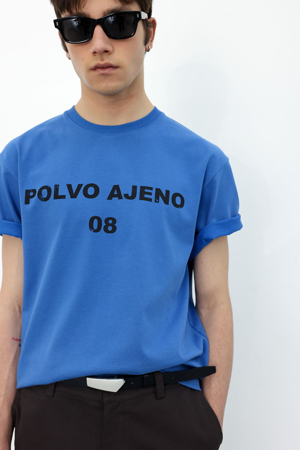 [ANYTIME LOREAK] PRIMROSE HALF TEE - BLUE