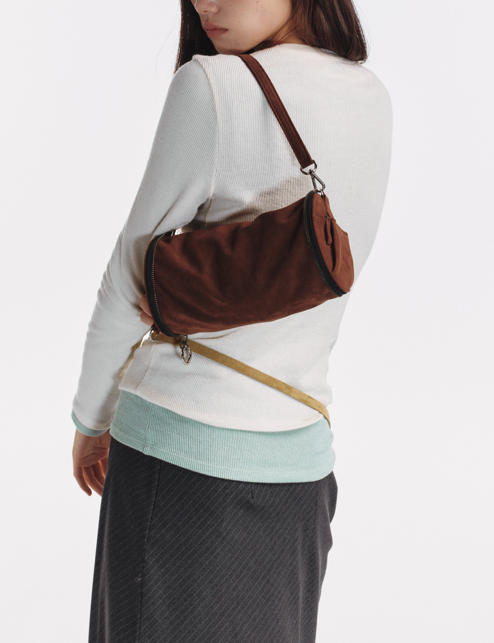 [GEN:RE] Archive Trouser Round Bag Brown