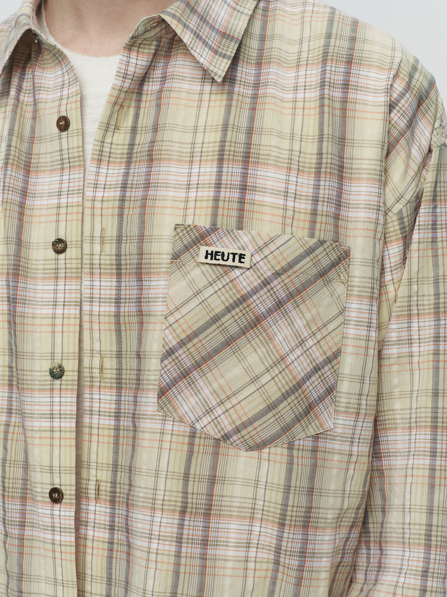 [HEUTE] REGULAR COLLAR MARCO SHIRT (YELLOW)