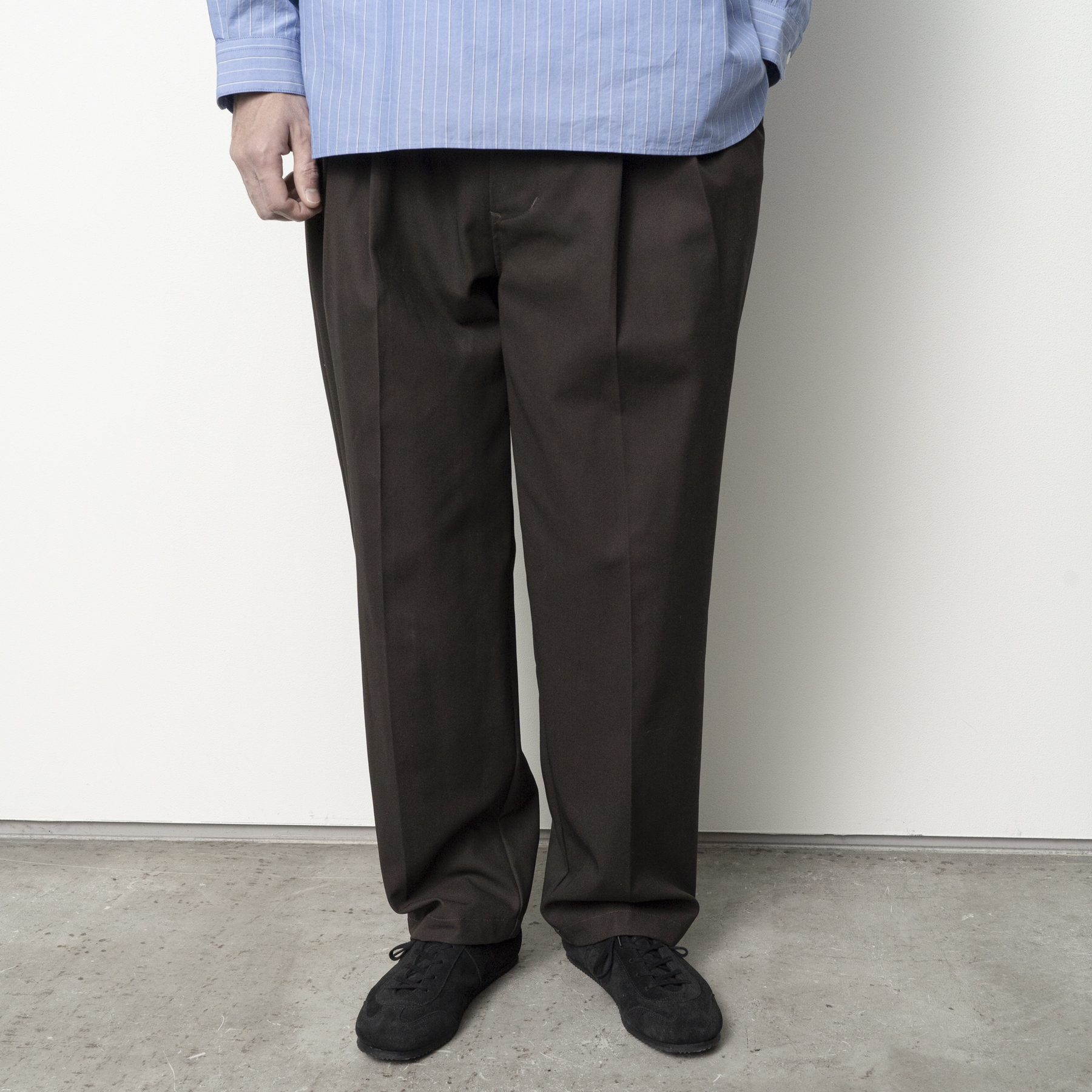 [STILL BY HAND] PT05263OS- TROUSERS DARK BROWN 작업중