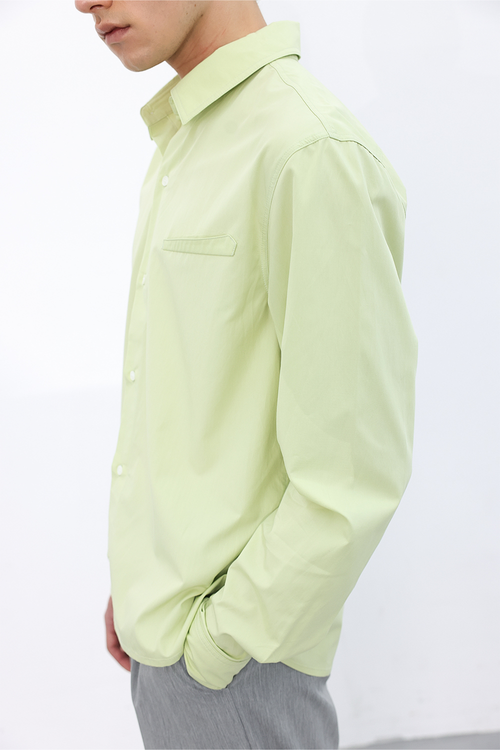 [ANYTIME LOREAK] FREESIA BLOOM SHIRT - LIME
