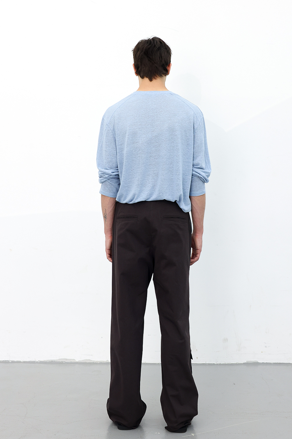 [ANYTIME LOREAK] POPPY WIDE COTTON PANTS - BROWN